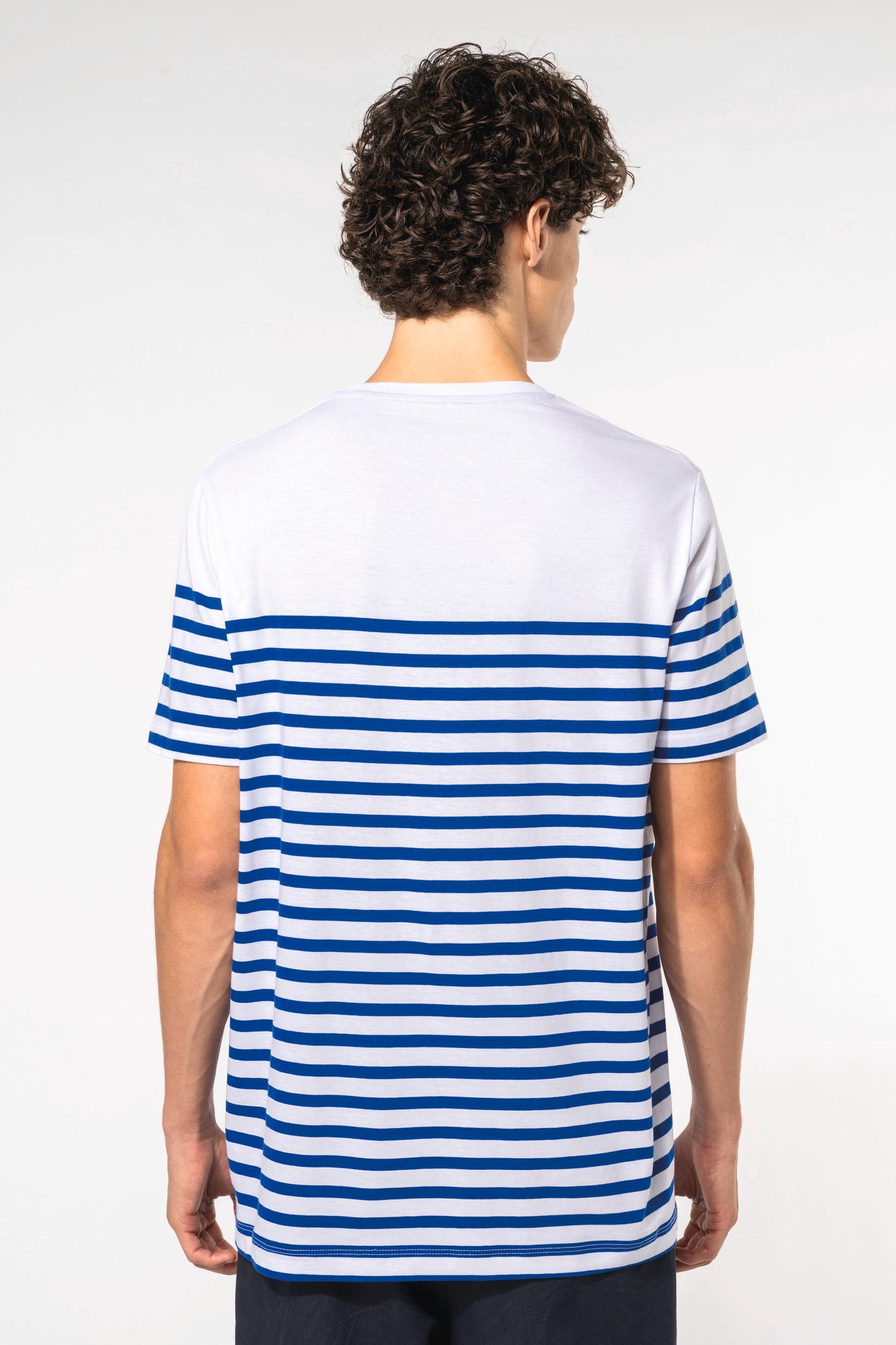 K3033 - T-shirt uomo in stile marinaro Bio girocollo