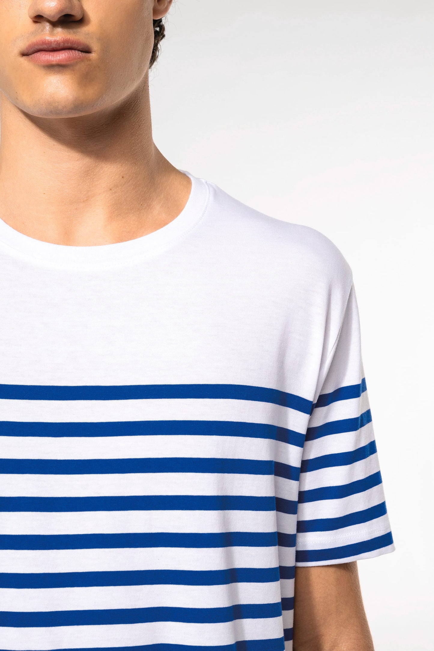 K3033 - T-shirt uomo in stile marinaro Bio girocollo