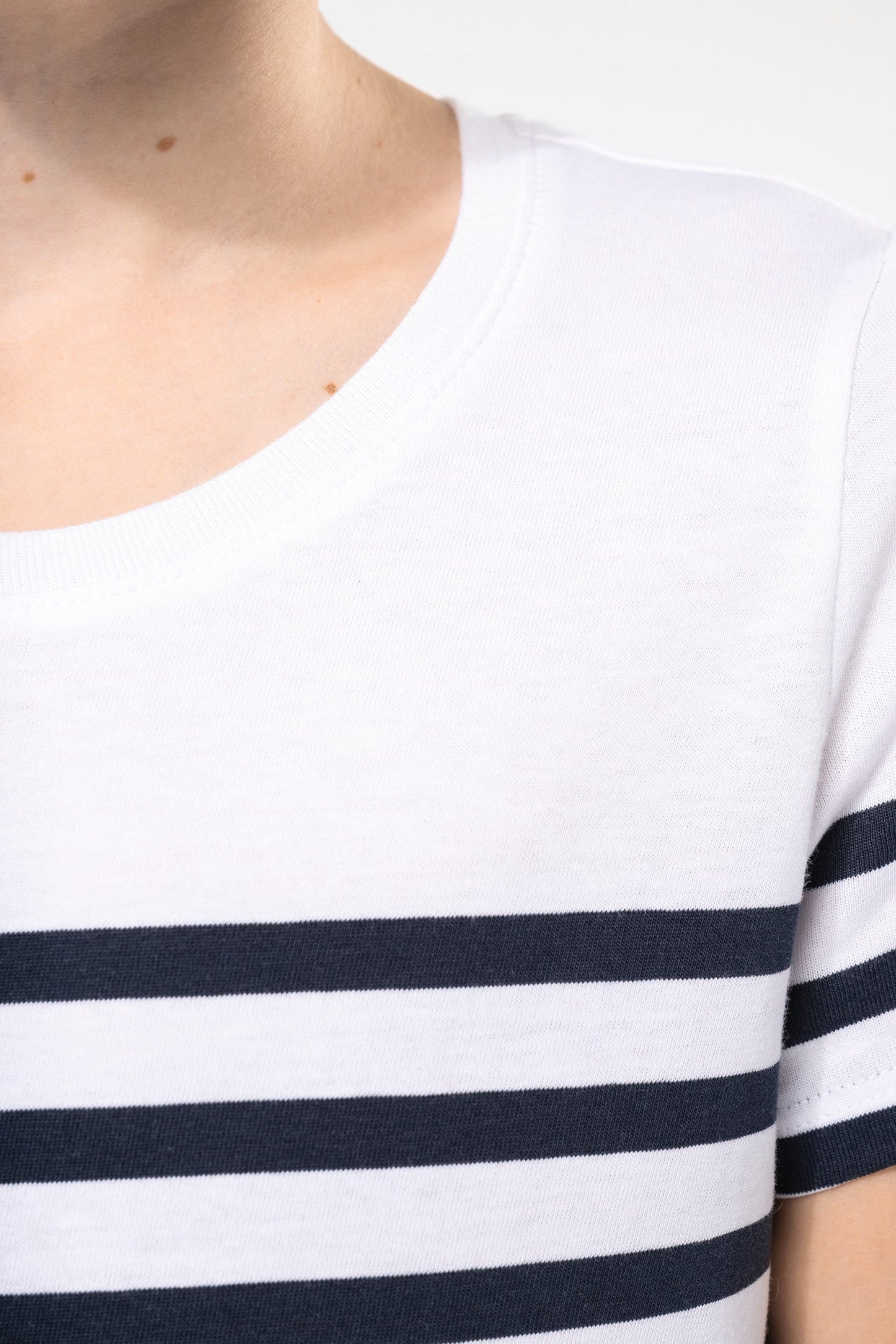 K3035 - T-shirt bambino in stile marinaro Bio girocollo