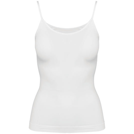 K3042X - Canotta donna ecosostenibile senza cuciture spalline sottili