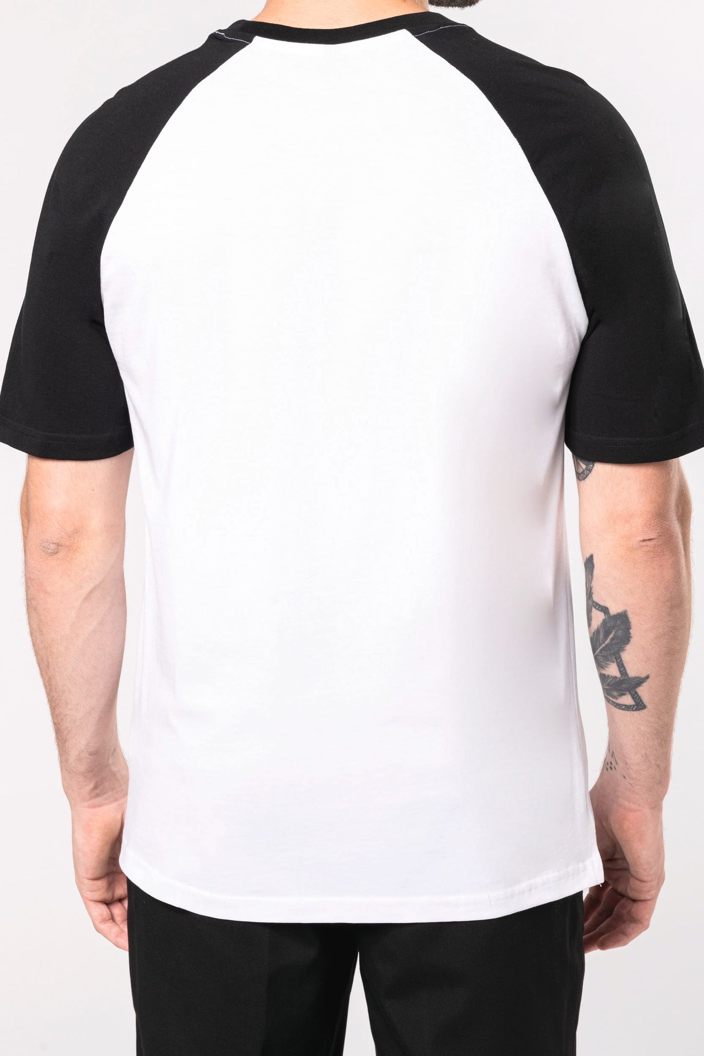 K330X - T-shirt baseball manica corta bicolore