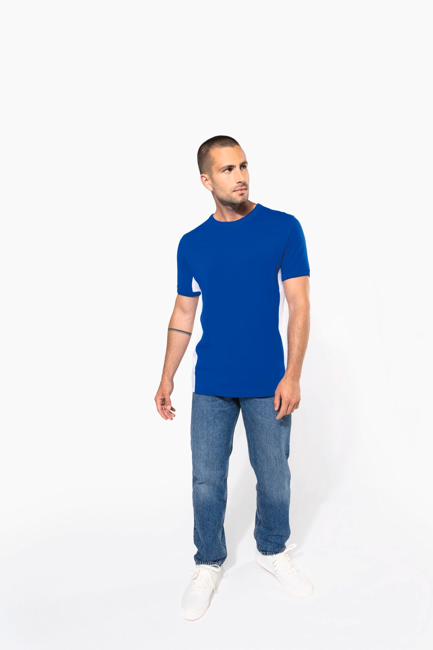 K340X - T-shirt Tiger manica corta bicolore