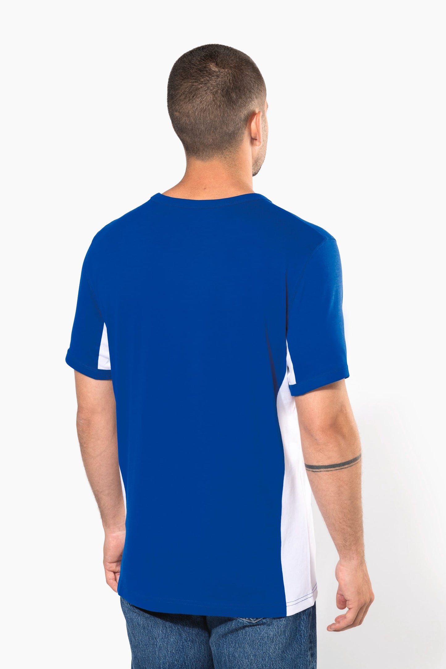 K340 - T-shirt Tiger manica corta bicolore