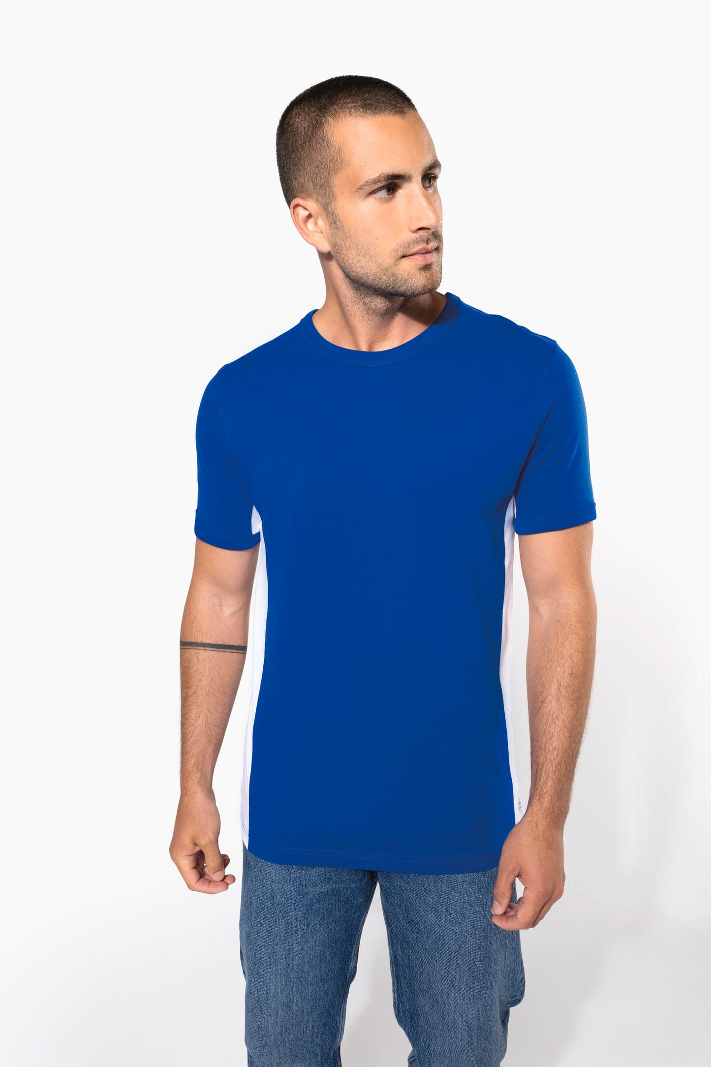 K340X - T-shirt Tiger manica corta bicolore