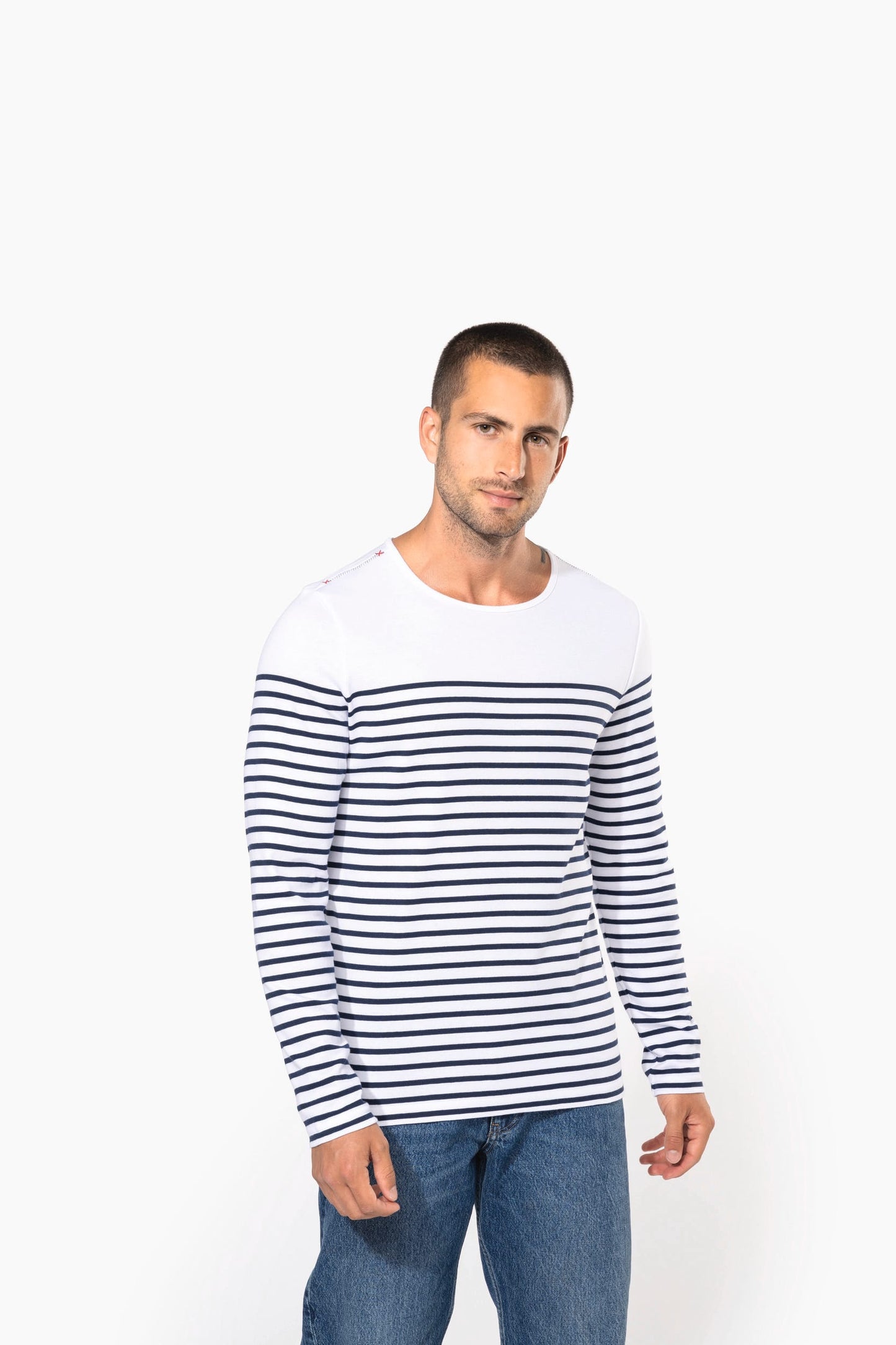 K366 - Maglia uomo alla marinara Breton manica lunga