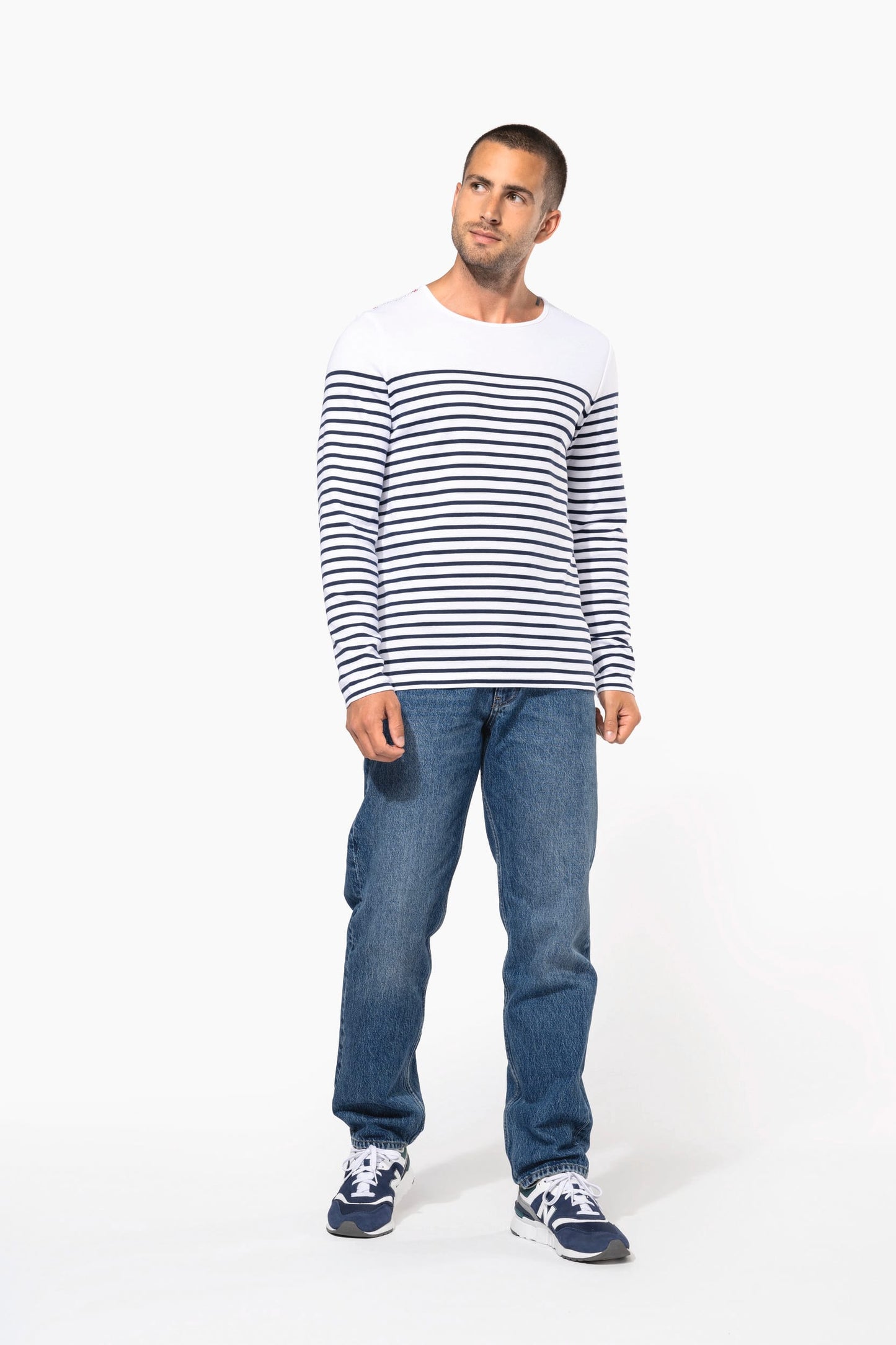 K366 - Maglia uomo alla marinara Breton manica lunga