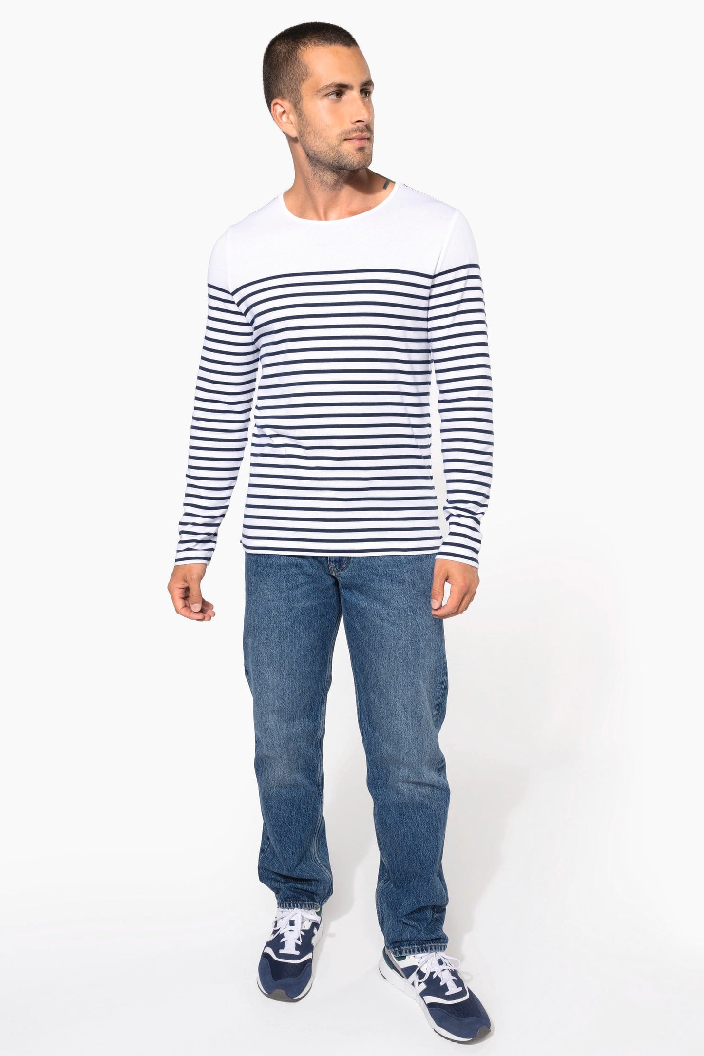 K366 - Maglia uomo alla marinara Breton manica lunga