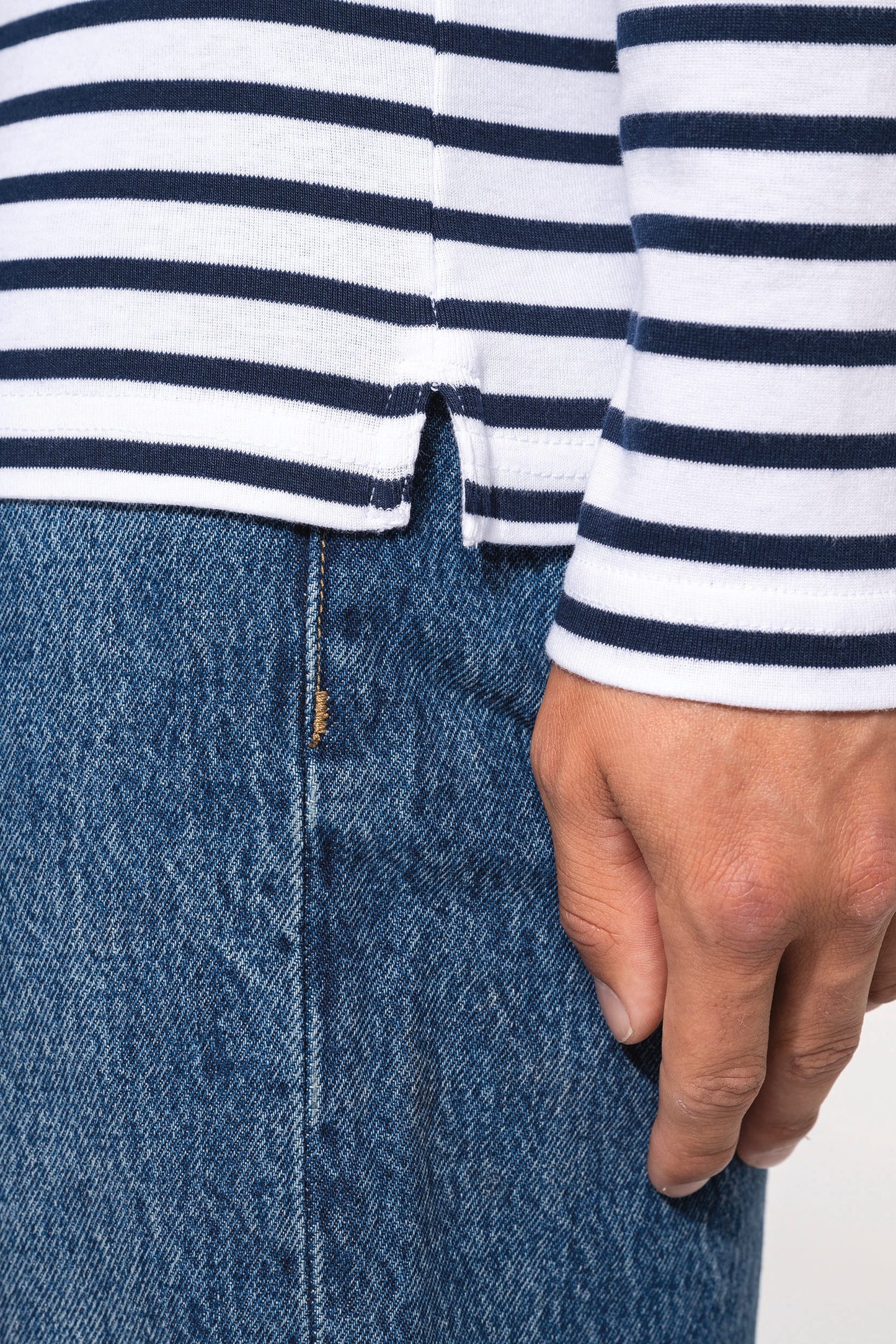 K366 - Maglia uomo alla marinara Breton manica lunga