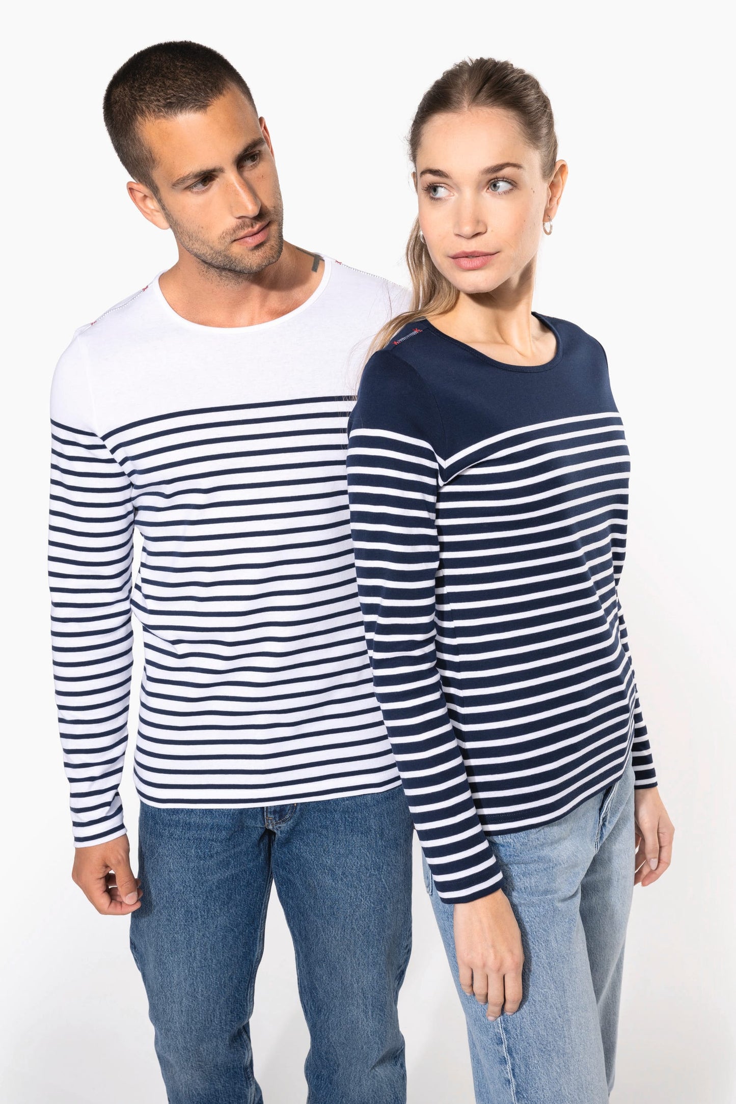 K366 - Maglia uomo alla marinara Breton manica lunga