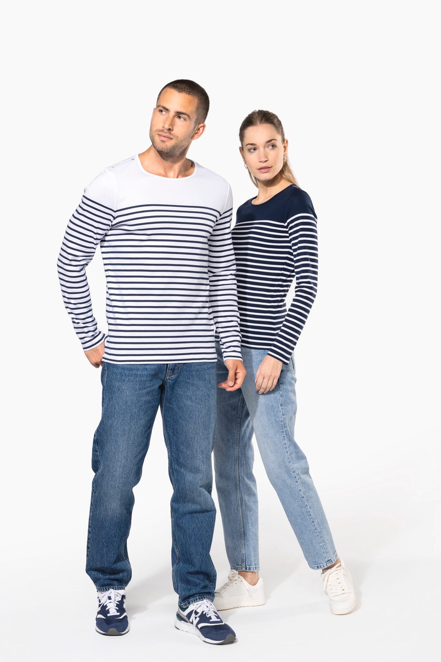 K366 - Maglia uomo alla marinara Breton manica lunga