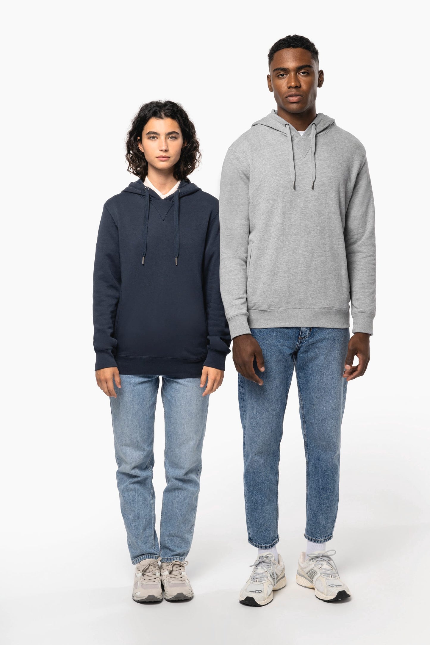 K4009 - Felpa unisex ecosostenibile con cappuccio NON GARZATA