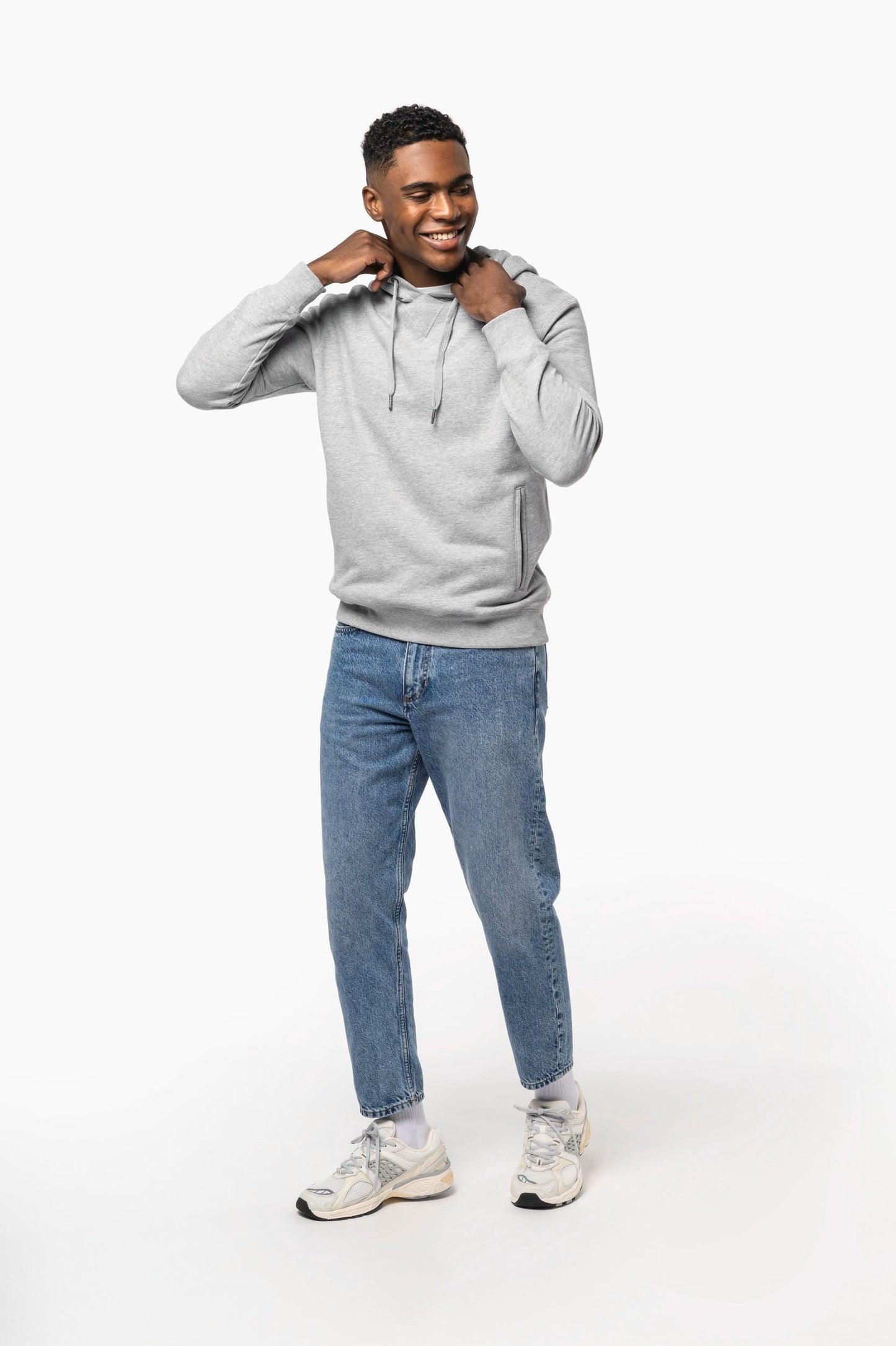 K4009 - Felpa unisex ecosostenibile con cappuccio NON GARZATA