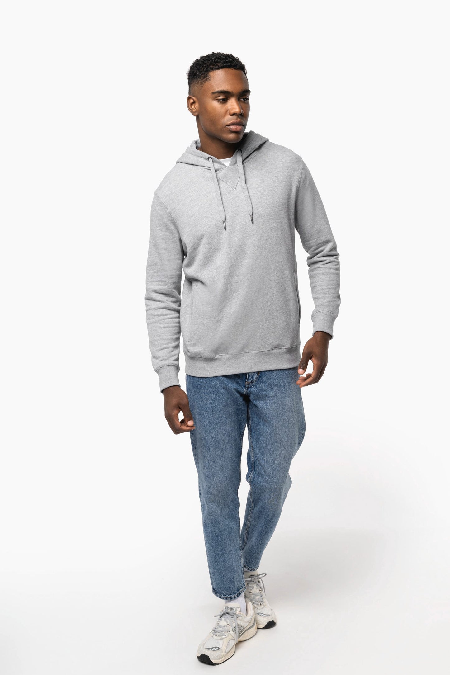 K4009 - Felpa unisex ecosostenibile con cappuccio NON GARZATA