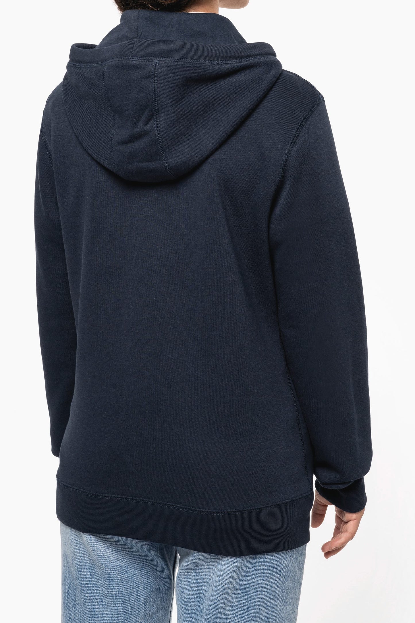 K4009 - Felpa unisex ecosostenibile con cappuccio NON GARZATA