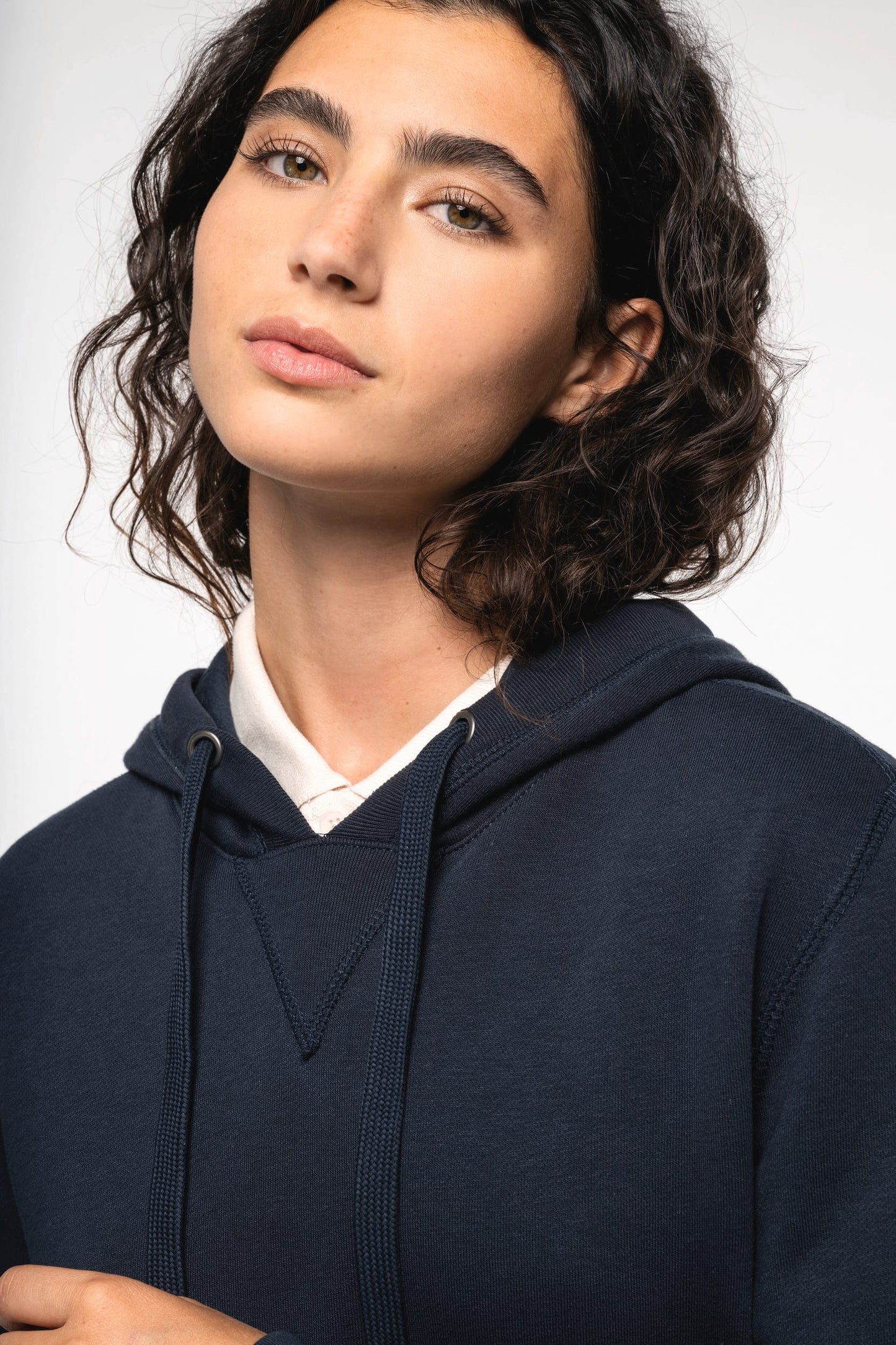 K4009 - Felpa unisex ecosostenibile con cappuccio NON GARZATA