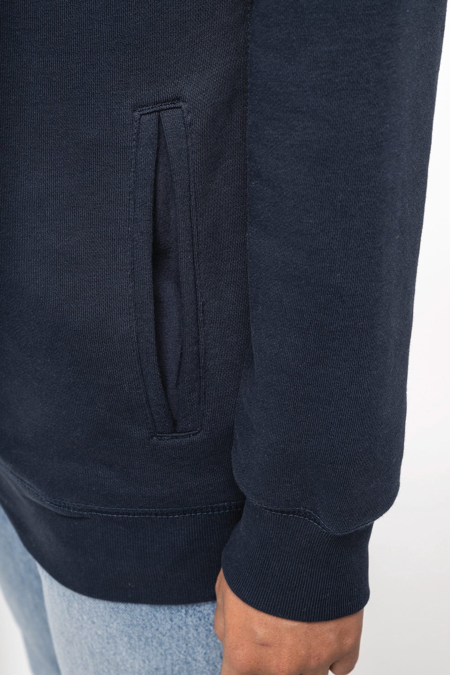 K4009 - Felpa unisex ecosostenibile con cappuccio NON GARZATA
