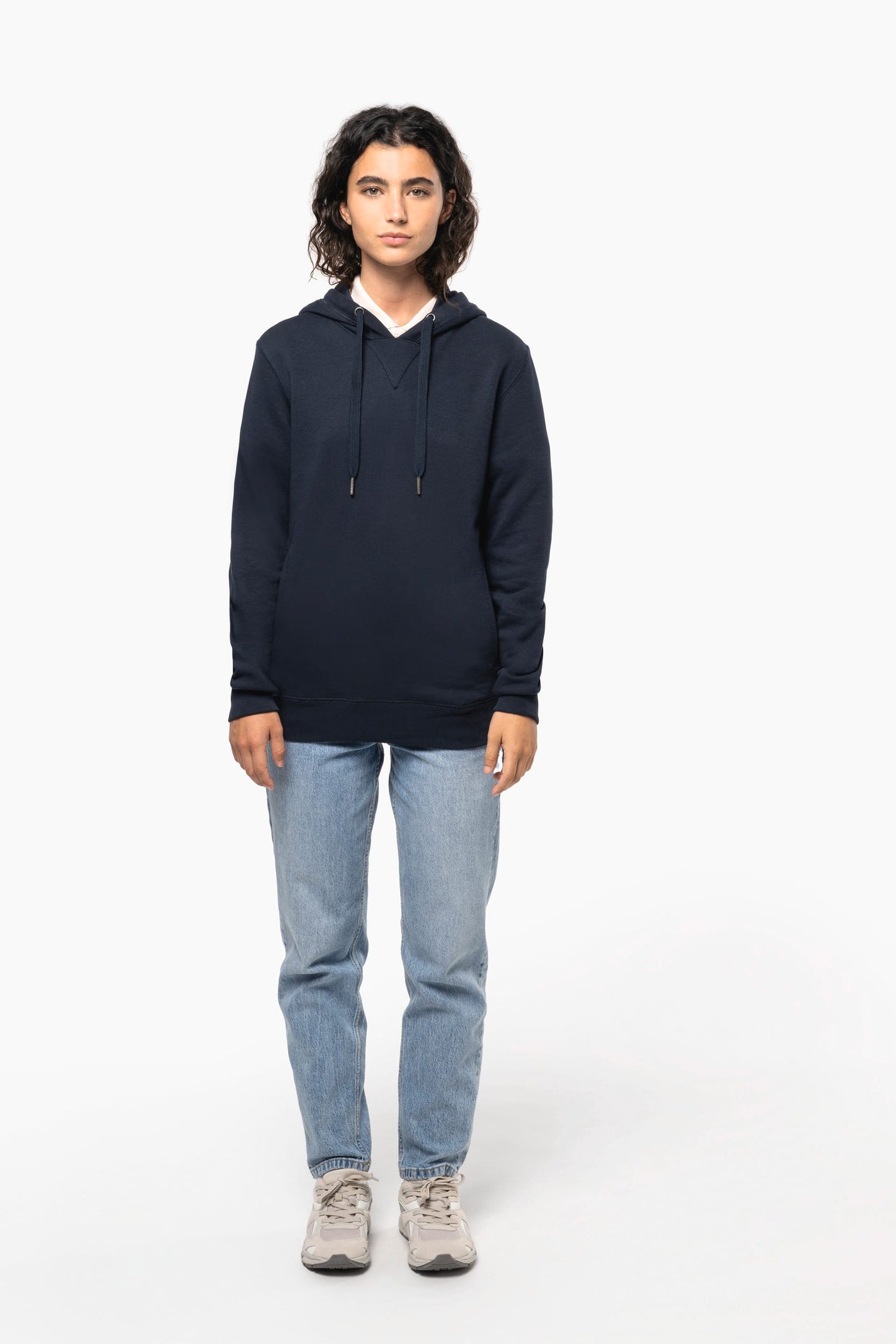 K4009 - Felpa unisex ecosostenibile con cappuccio NON GARZATA
