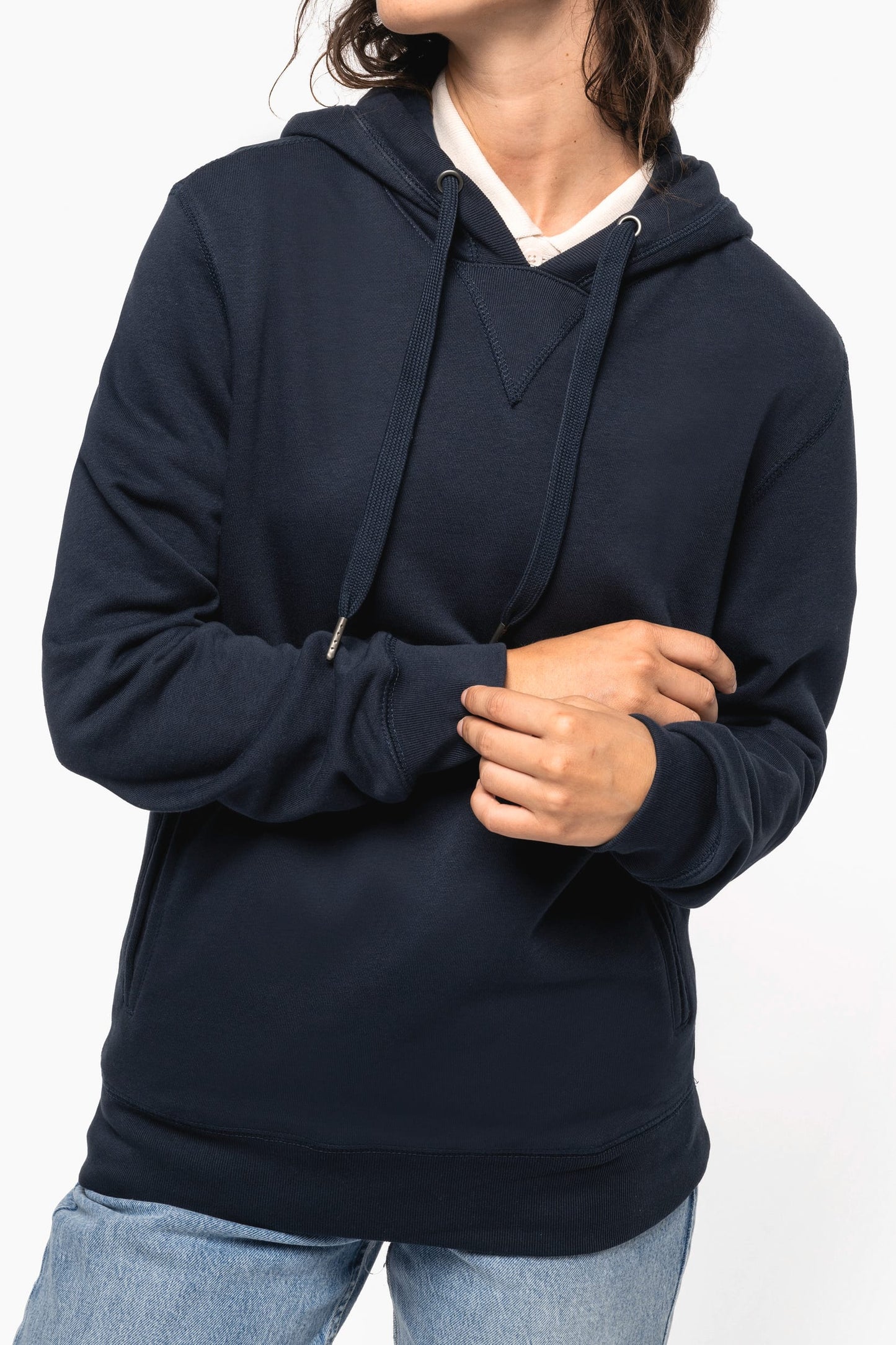 K4009 - Felpa unisex ecosostenibile con cappuccio NON GARZATA