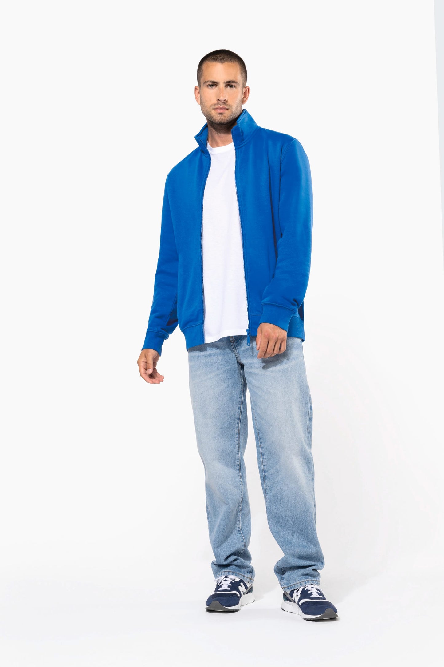 K4010 - Felpa full zip uomo