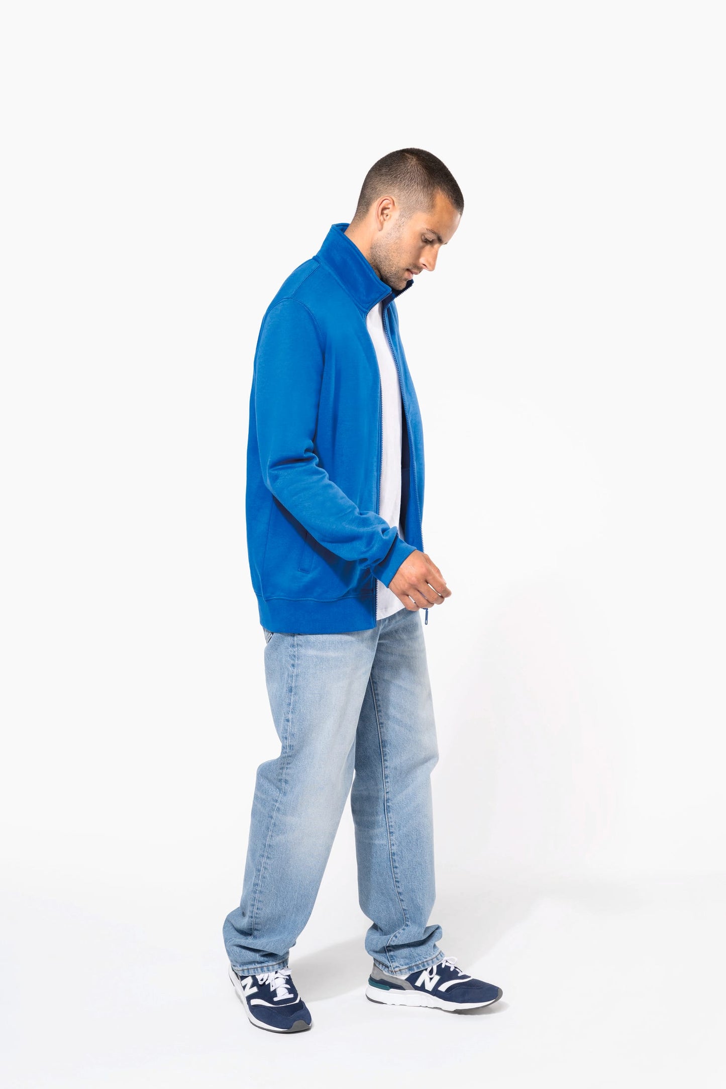 K4010 - Felpa full zip uomo