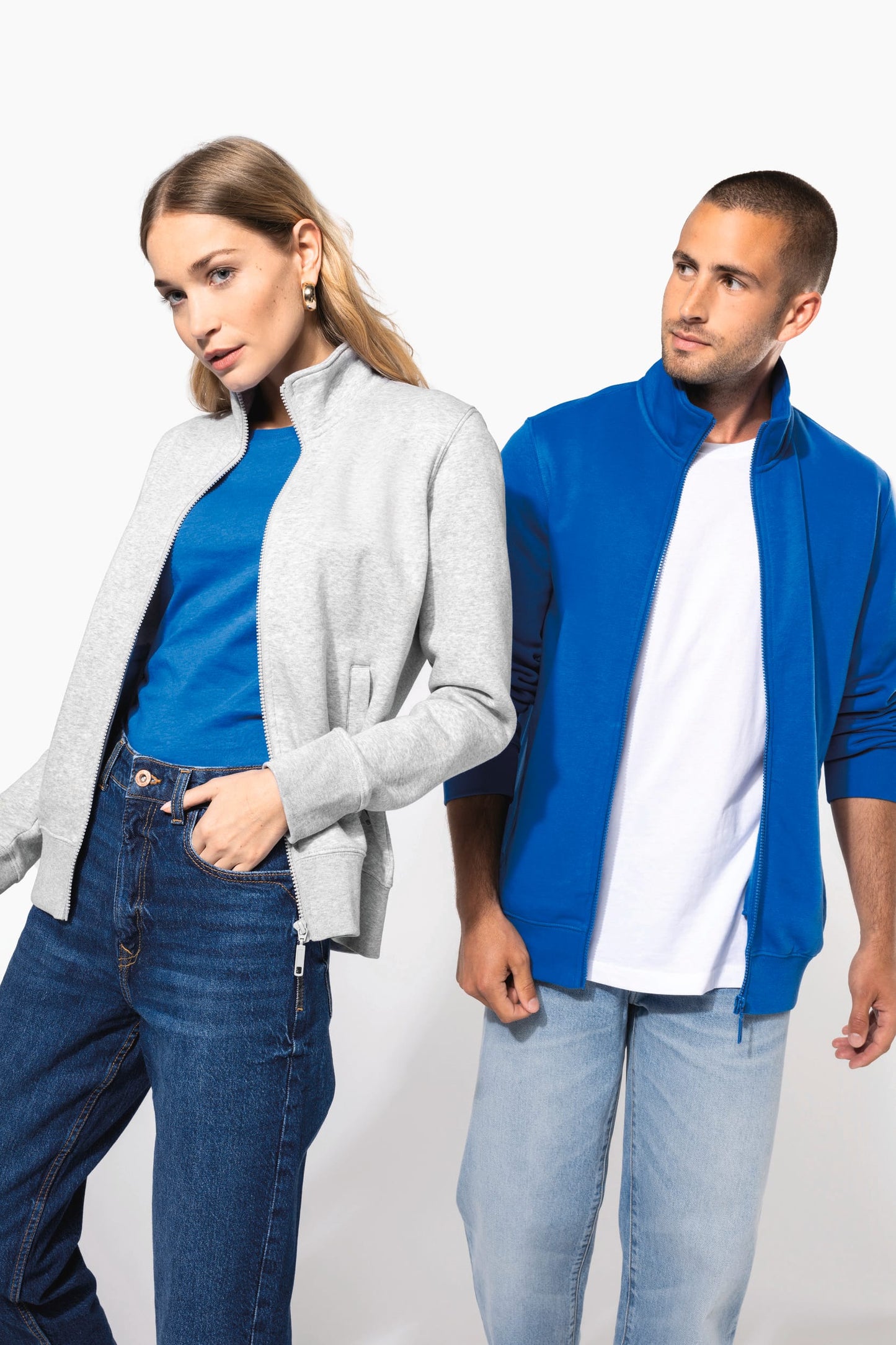 K4010X - Felpa full zip uomo