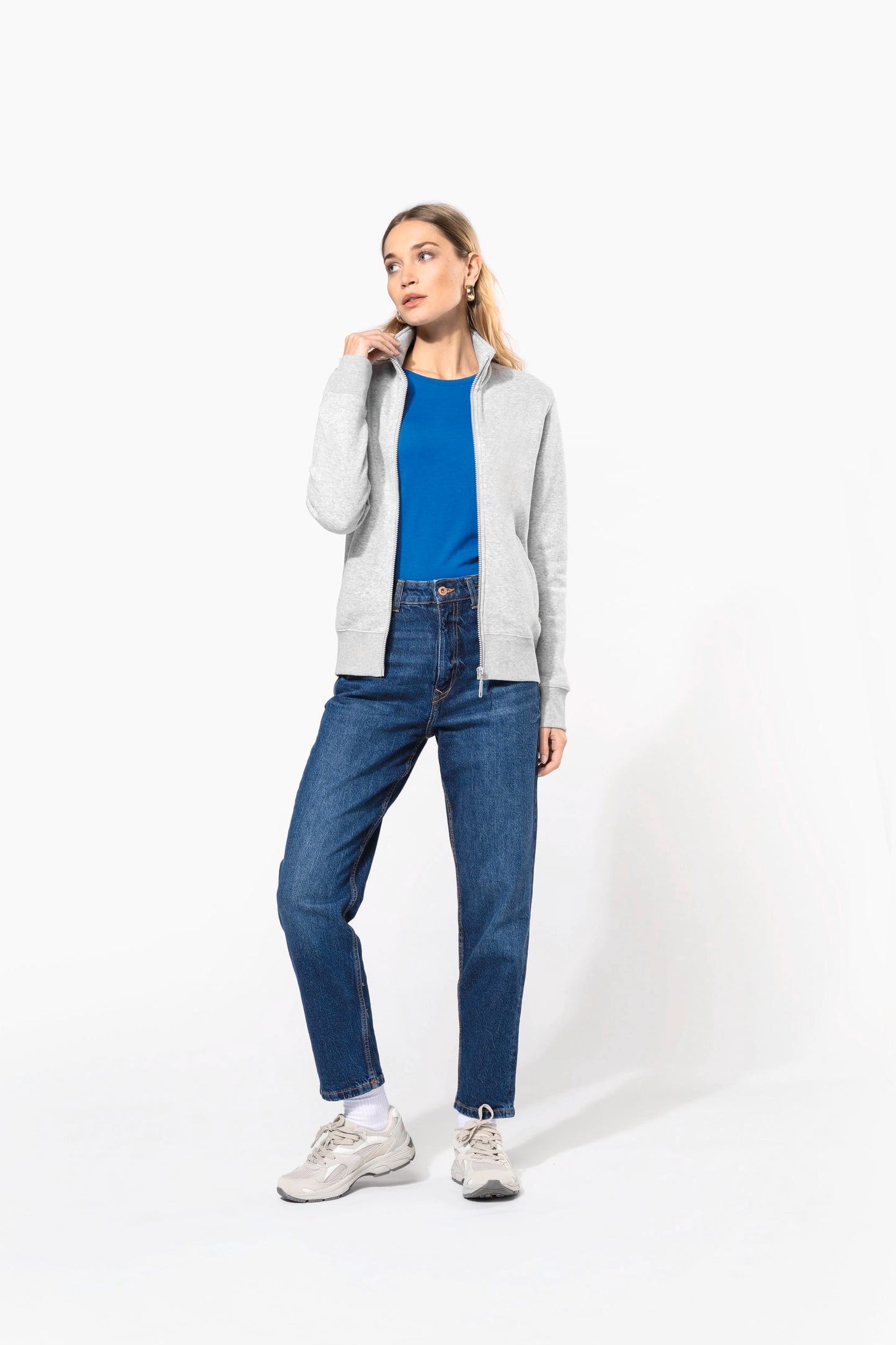 K4011 - Felpa full zip donna