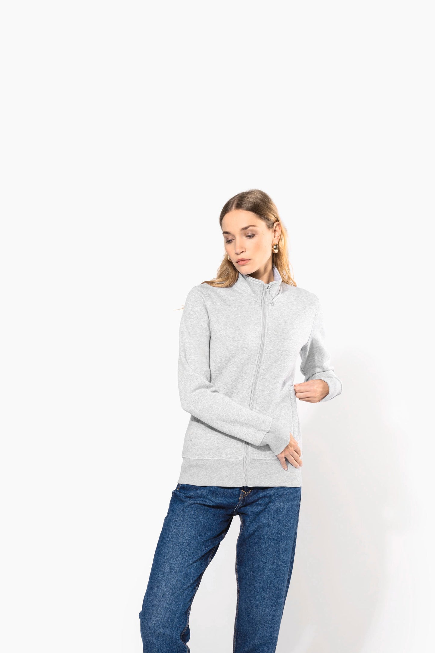 K4011 - Felpa full zip donna