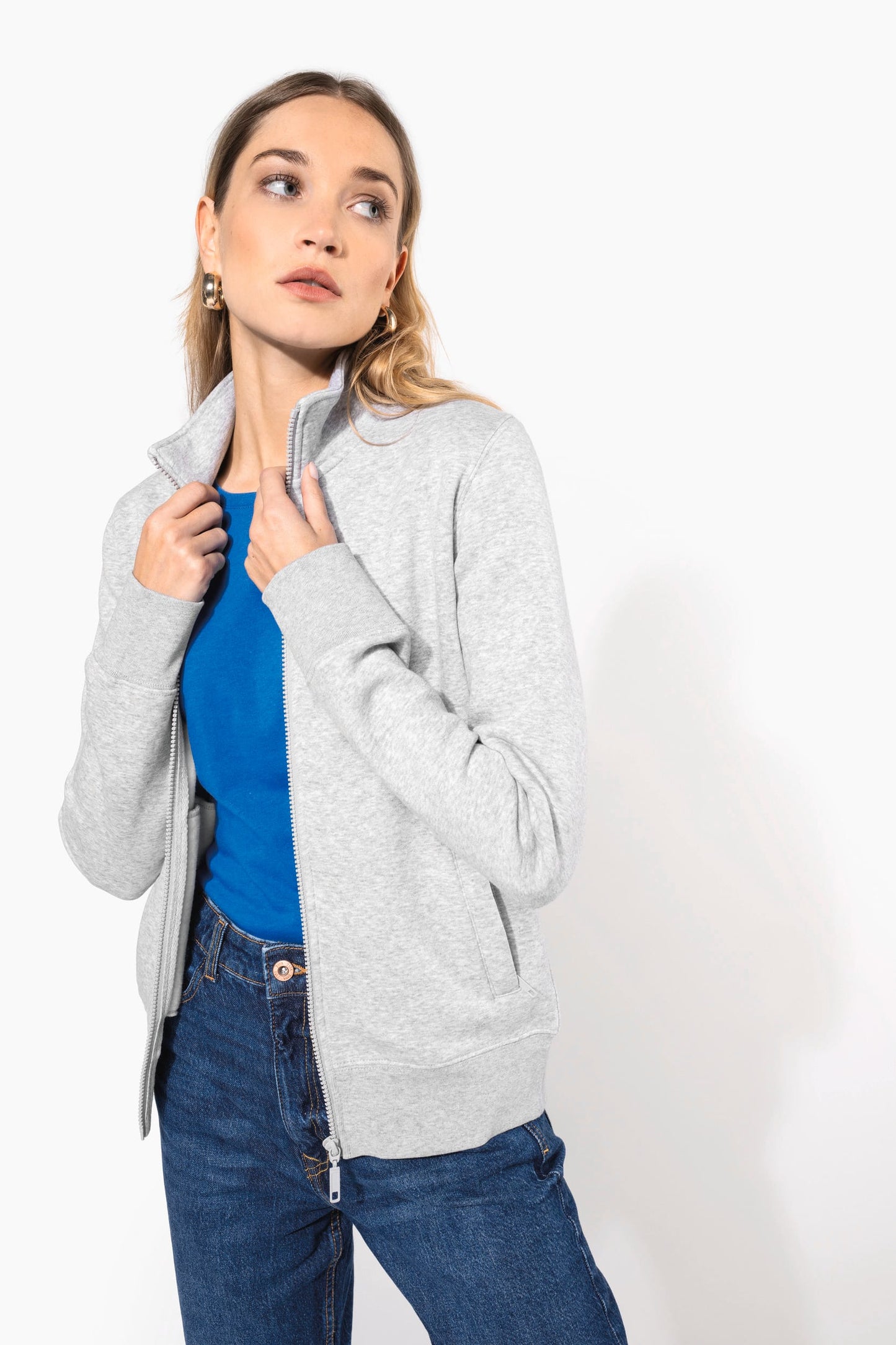 K4011 - Felpa full zip donna