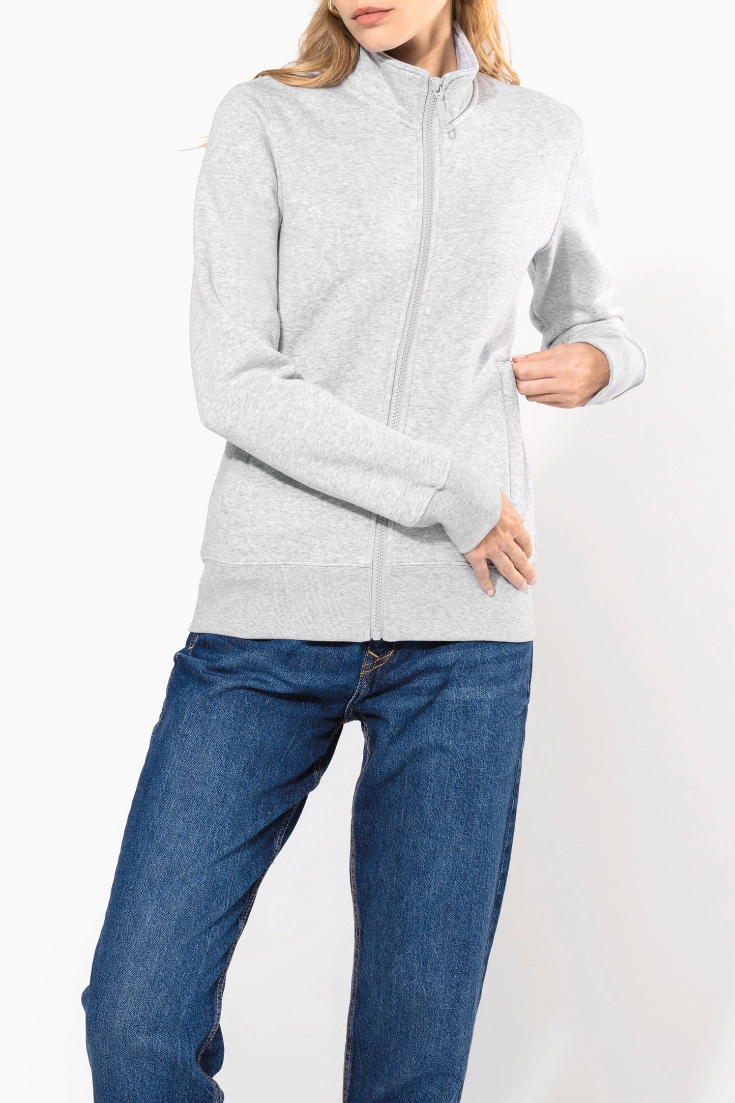 K4011 - Felpa full zip donna