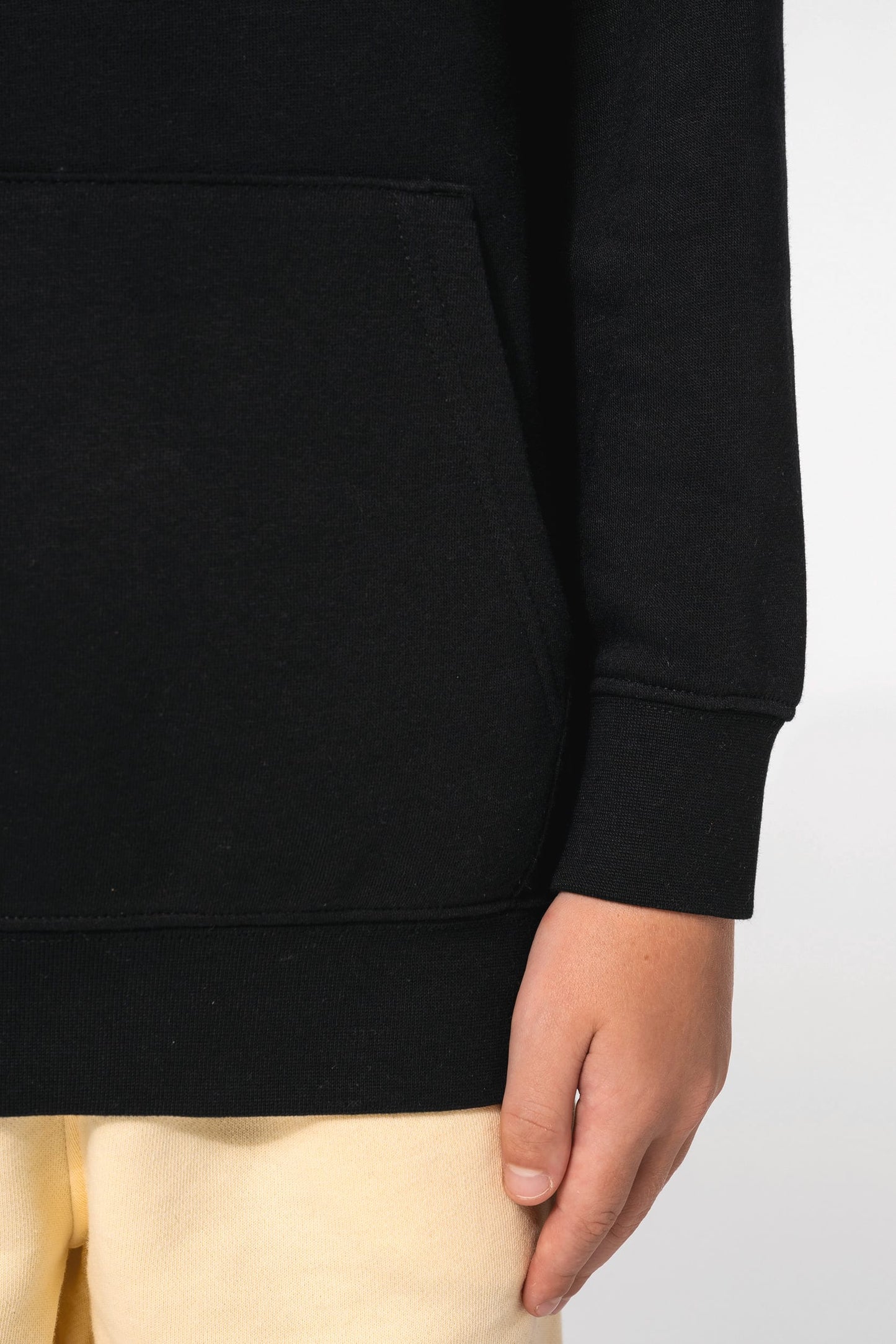 K4014 - Felpa bambino unisex con cappuccio a contrasto con motivi