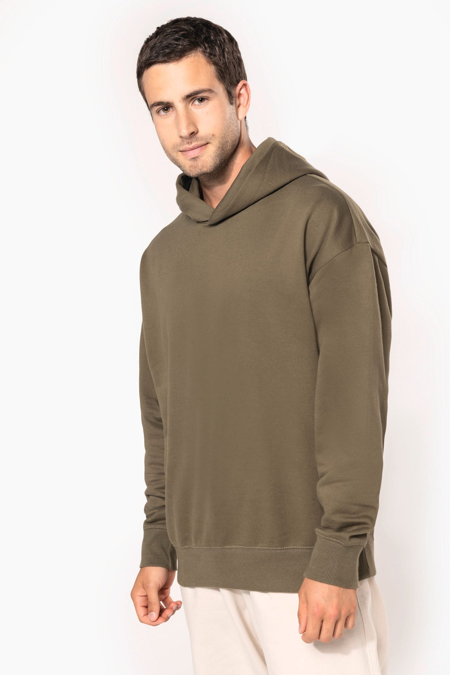 K4018 - Felpa unisex oversize con cappuccio in felpa