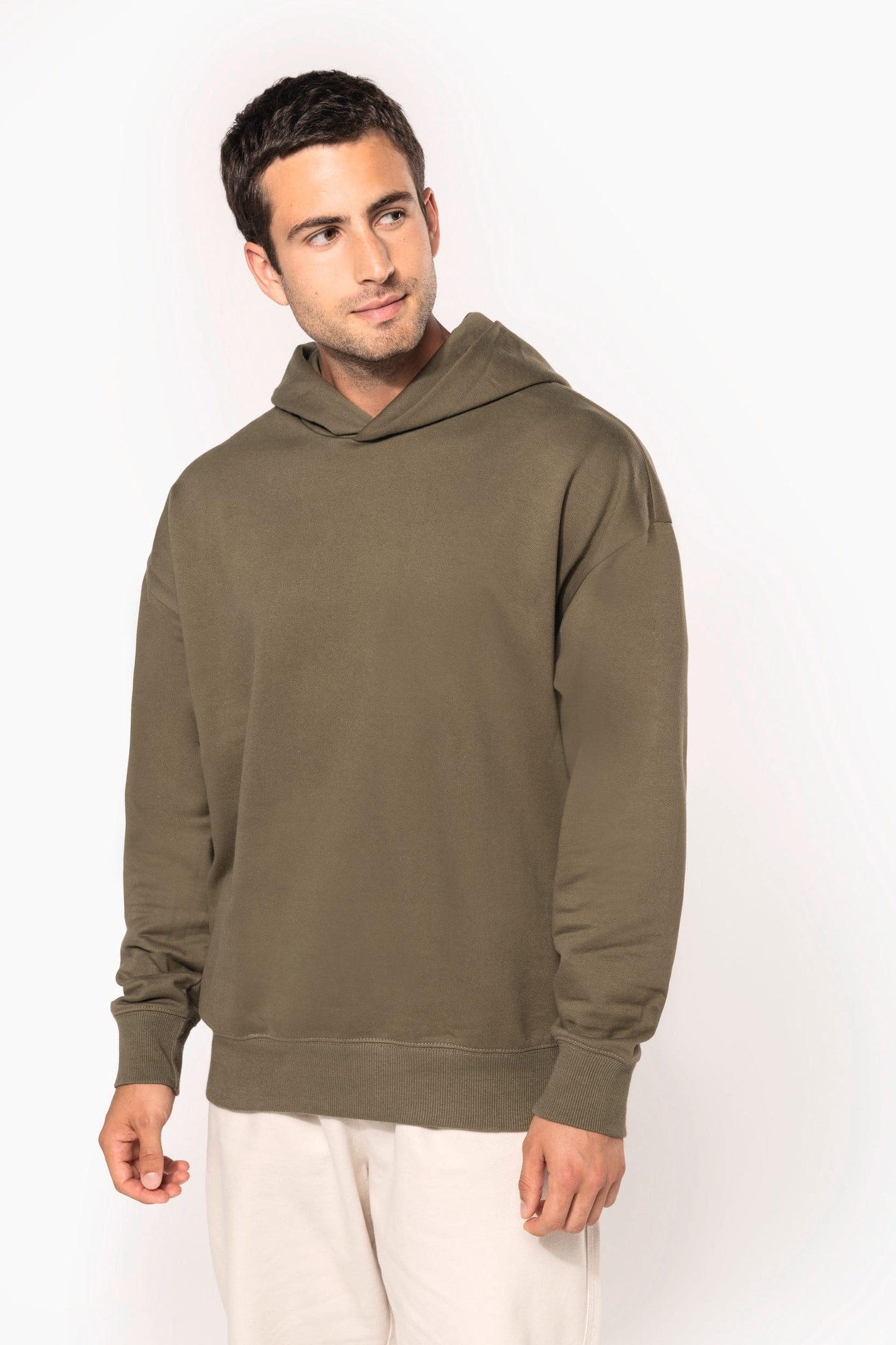 K4018 - Felpa unisex oversize con cappuccio in felpa