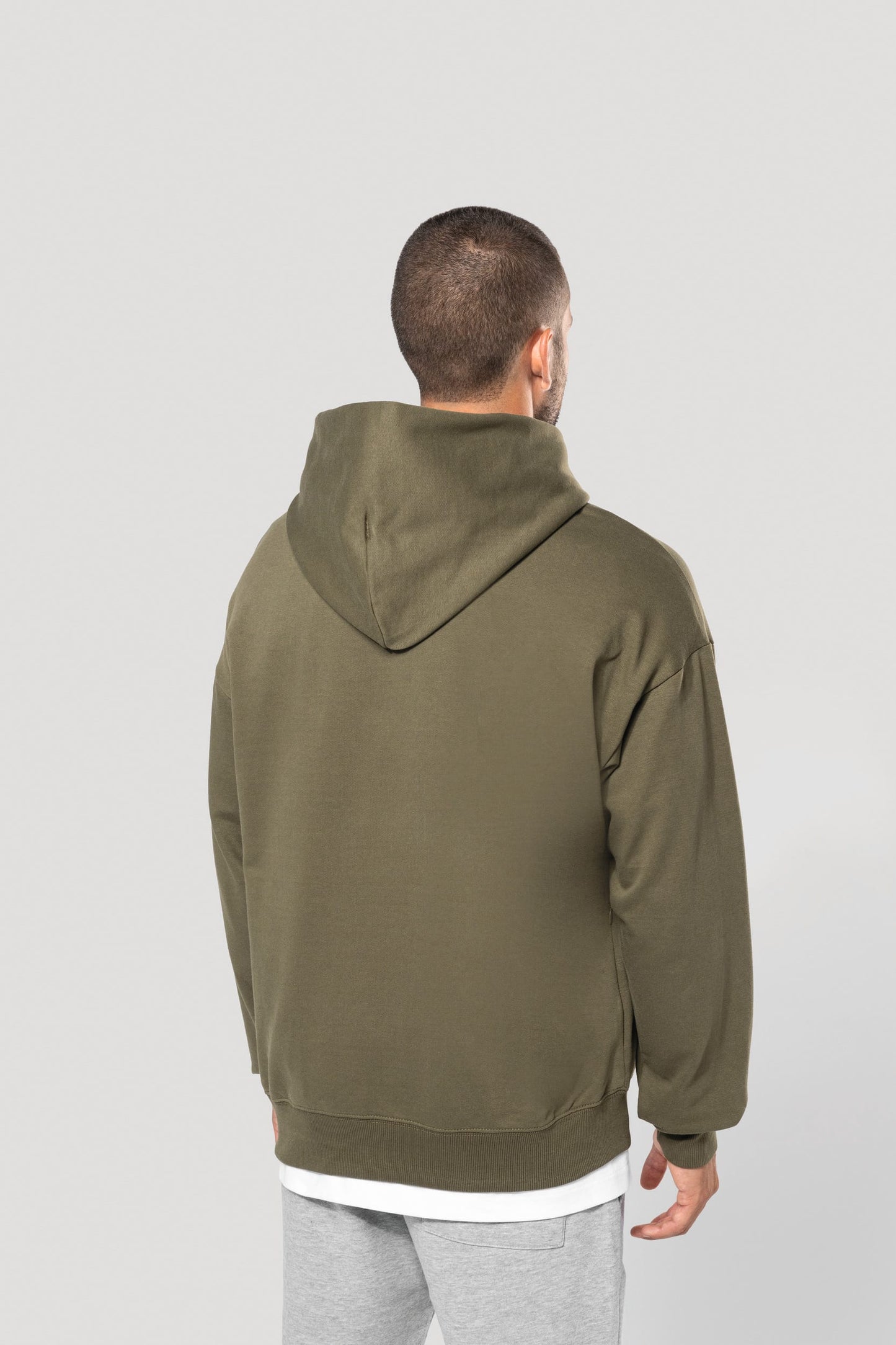 K4018 - Felpa unisex oversize con cappuccio in felpa