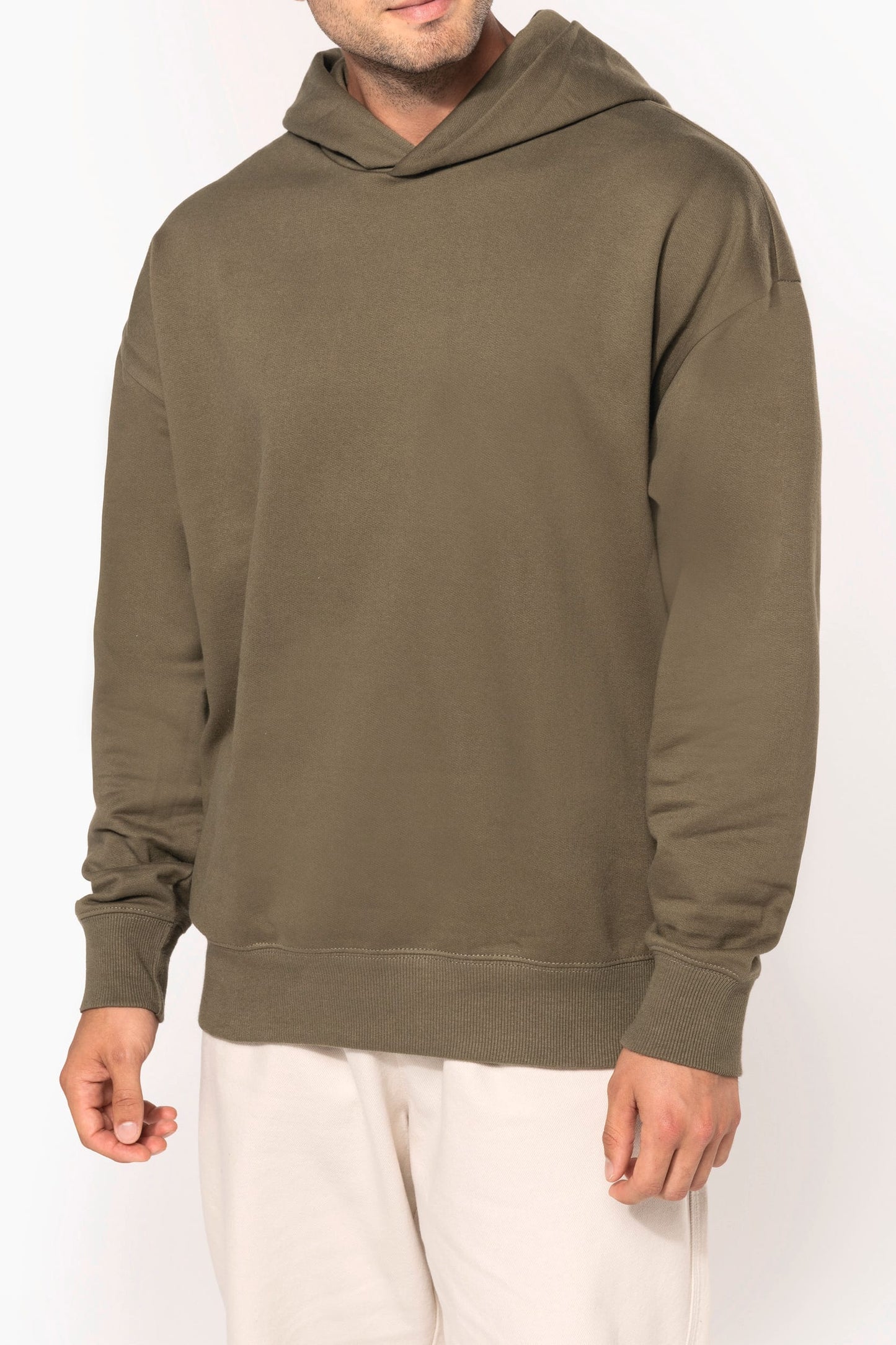 K4018 - Felpa unisex oversize con cappuccio in felpa