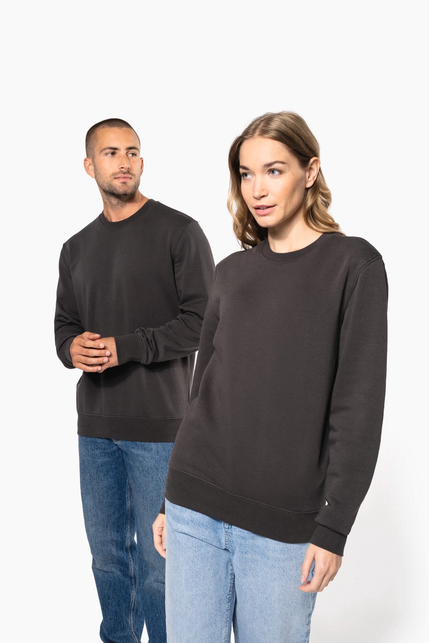 K4025X - Felpa eco-sostenibile girocollo