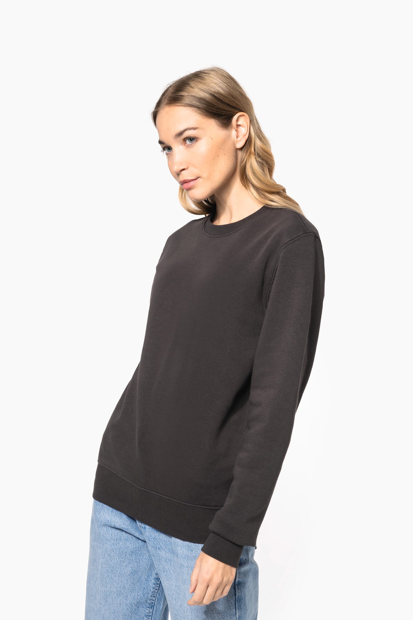 K4025A - Felpa eco-sostenibile girocollo