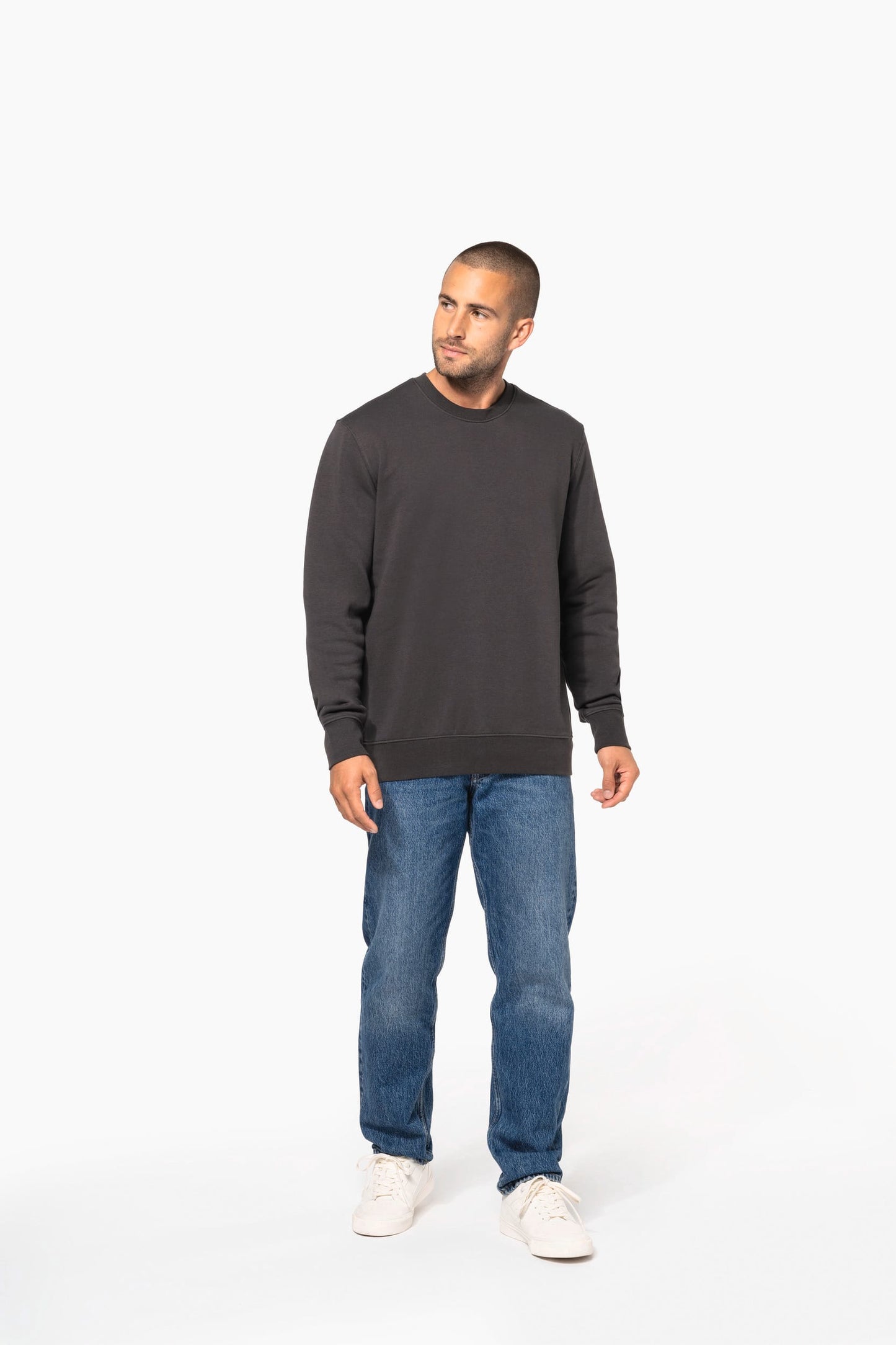 K4025A - Felpa eco-sostenibile girocollo