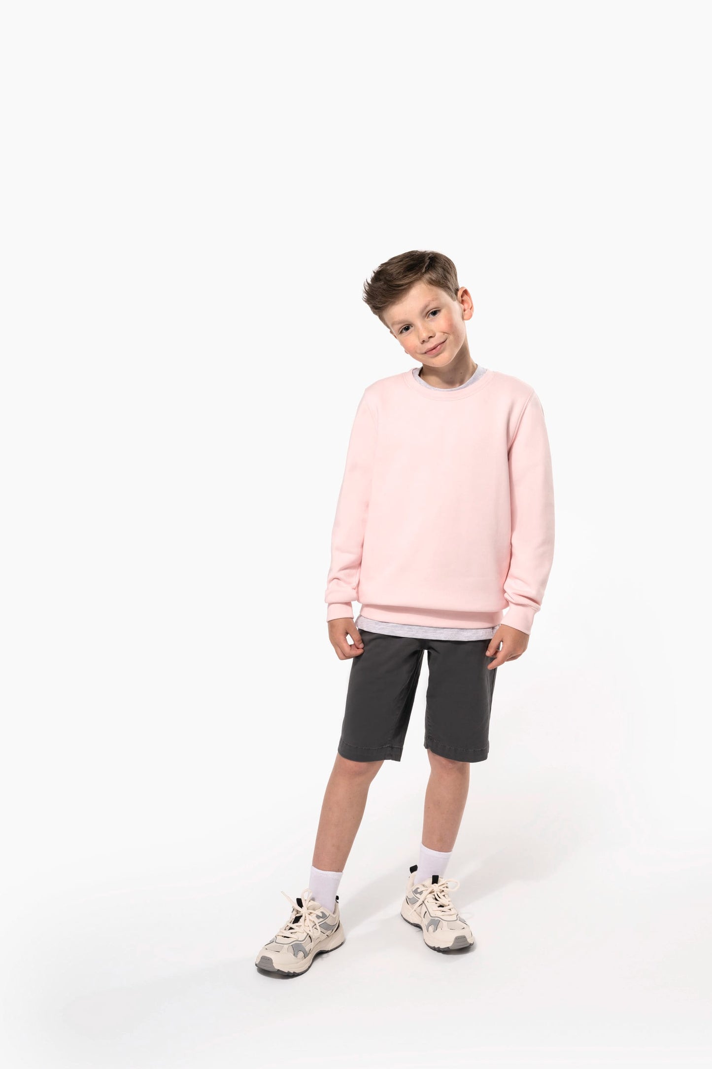 K4026 - Felpa eco-sostenibile da bambino girocollo