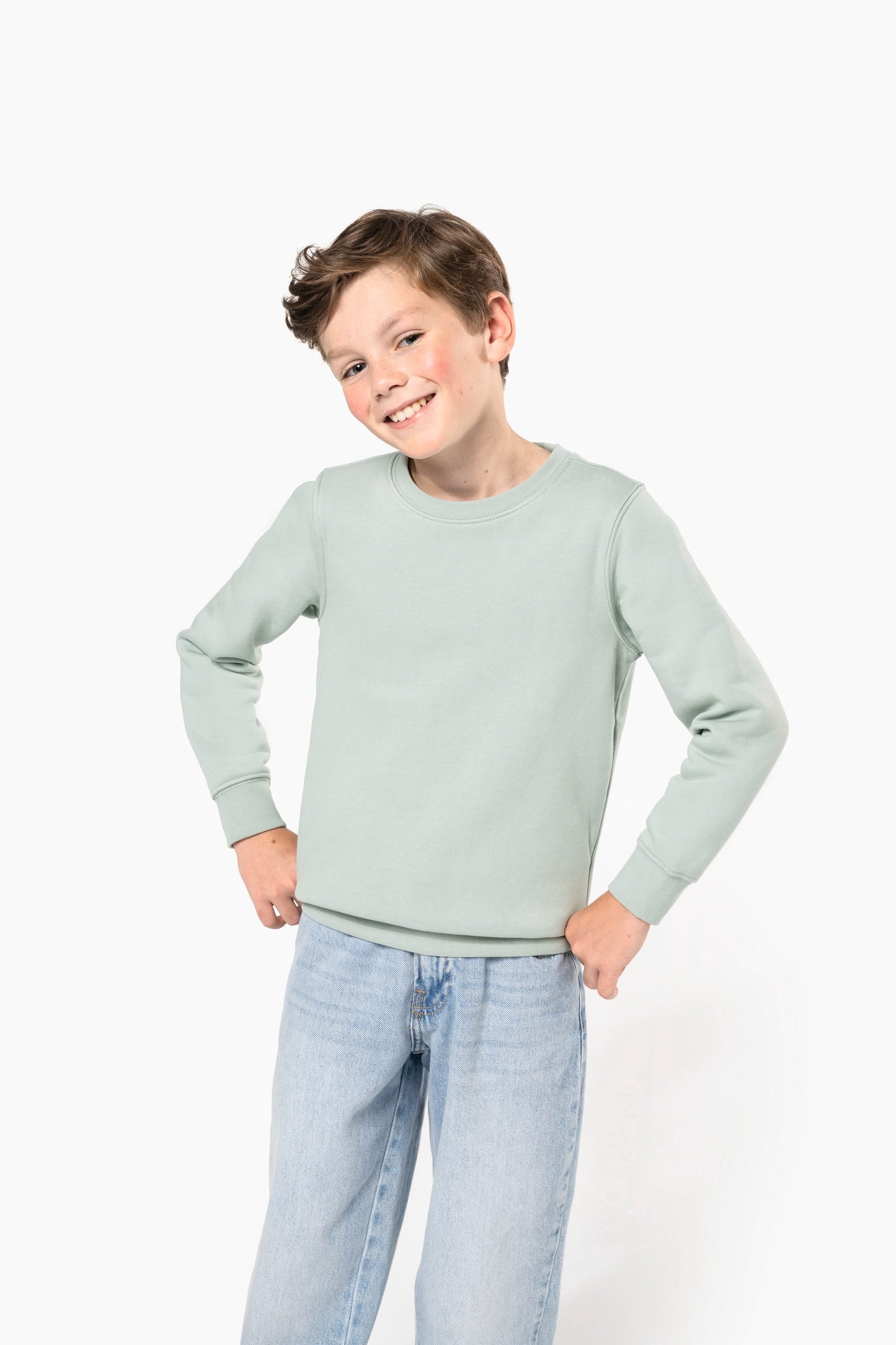 K4026C - Felpa eco-sostenibile da bambino girocollo