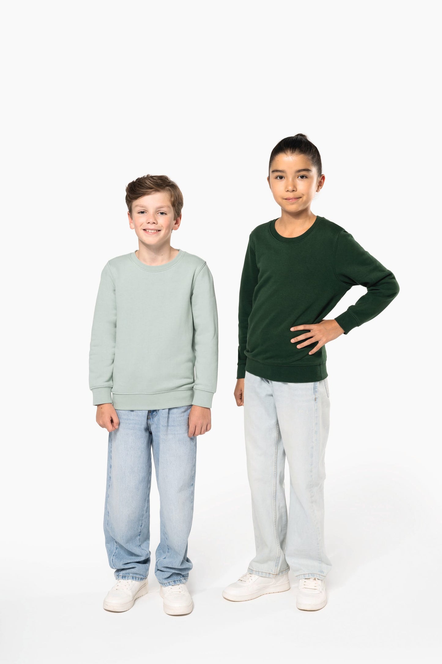 K4026C - Felpa eco-sostenibile da bambino girocollo