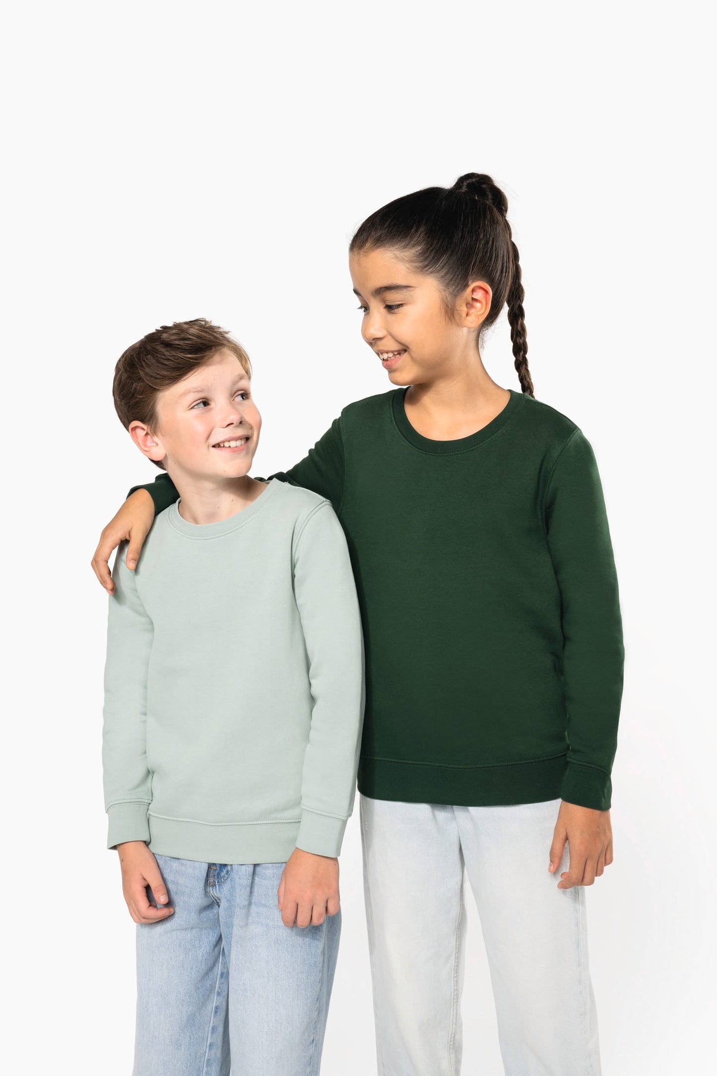 K4026 - Felpa eco-sostenibile da bambino girocollo