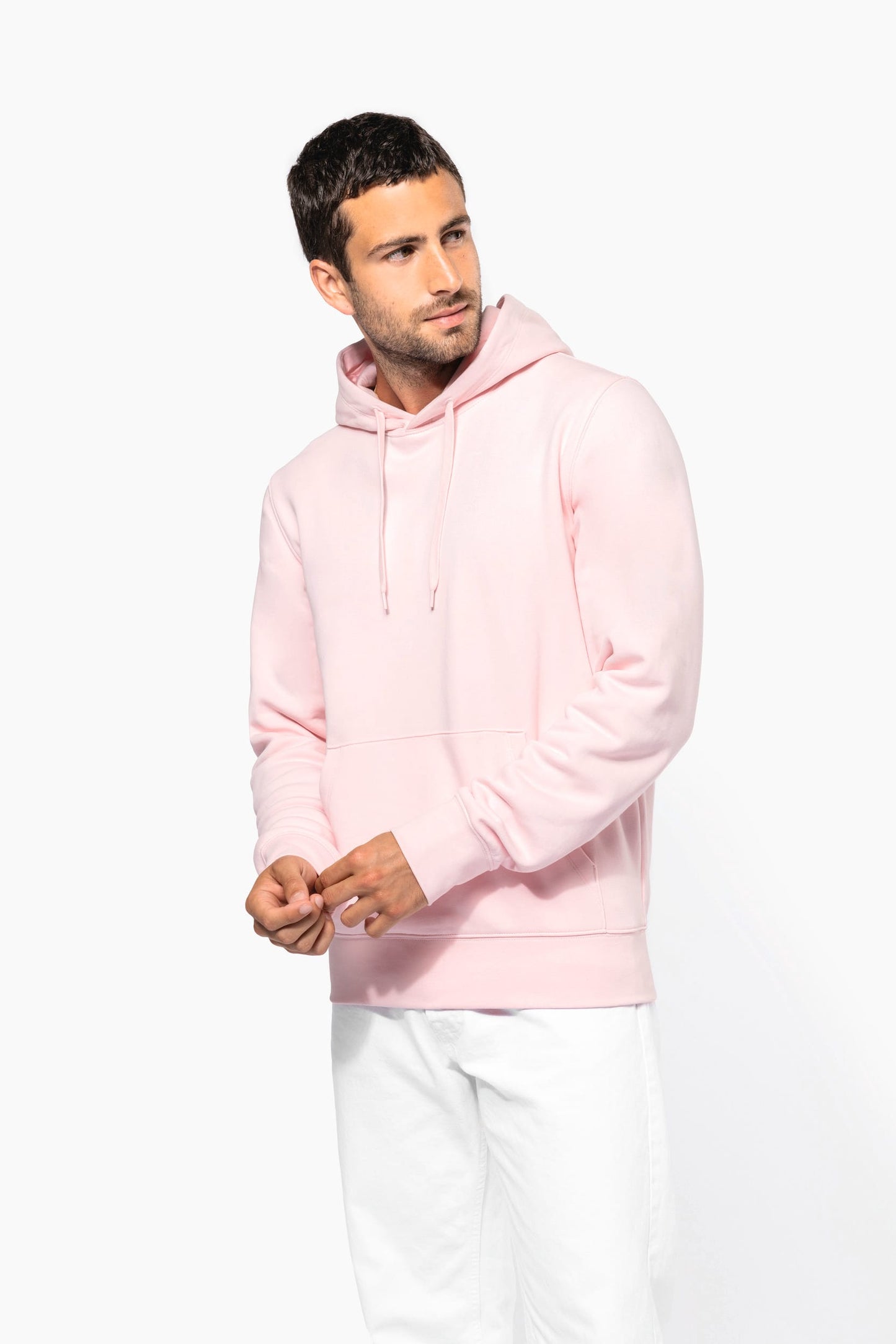 K4027AX - Felpa ecosostenibile uomo con cappuccio