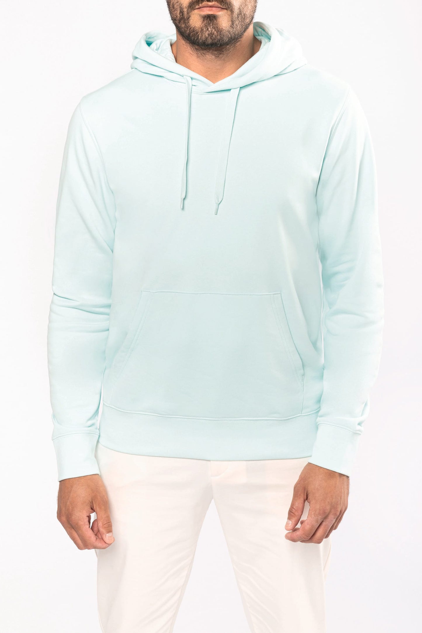 K4027 - Felpa ecosostenibile uomo con cappuccio
