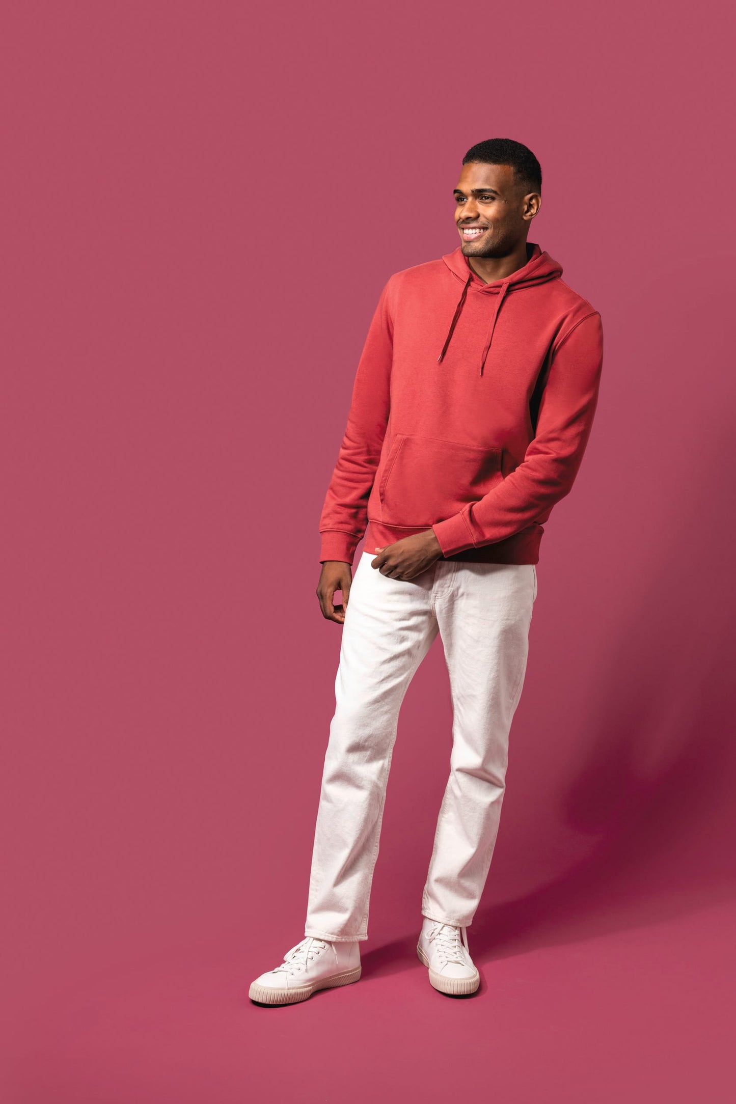K4027CX - Felpa ecosostenibile uomo con cappuccio