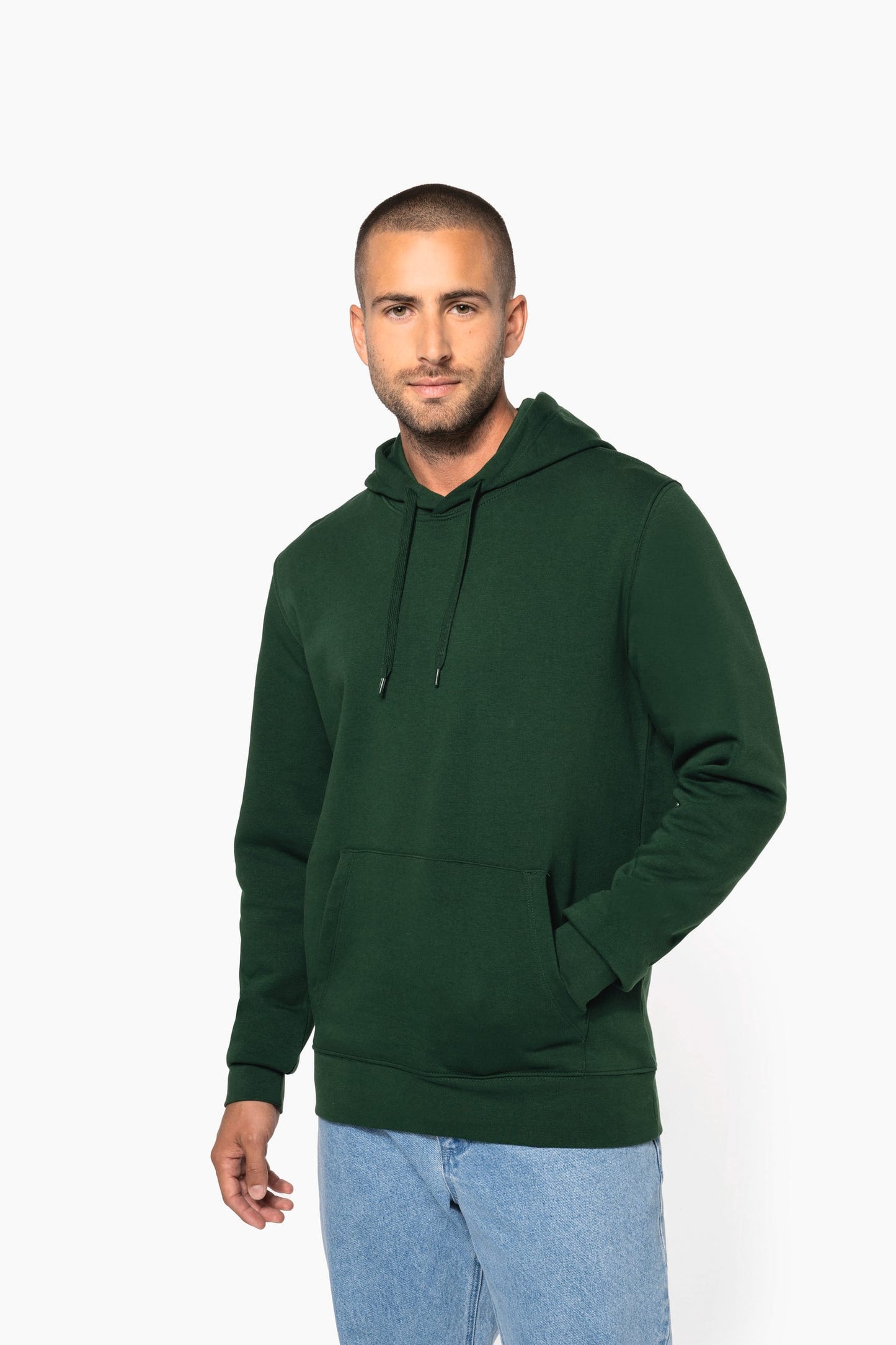 K4027 - Felpa ecosostenibile uomo con cappuccio