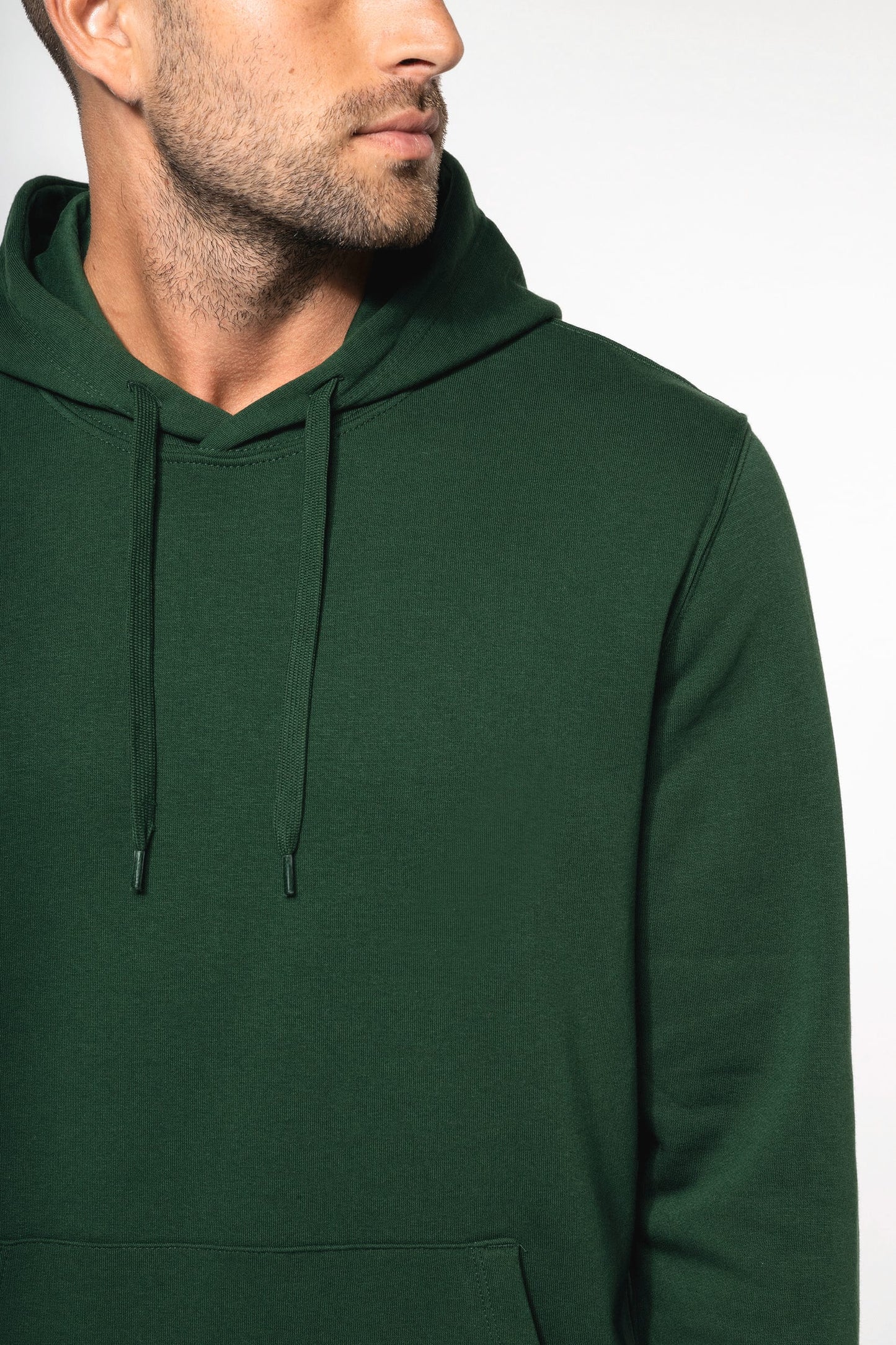 K4027AX - Felpa ecosostenibile uomo con cappuccio