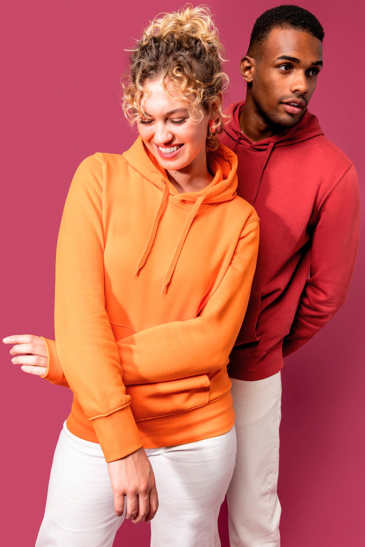 K4027CCX - Felpa ecosostenibile uomo con cappuccio