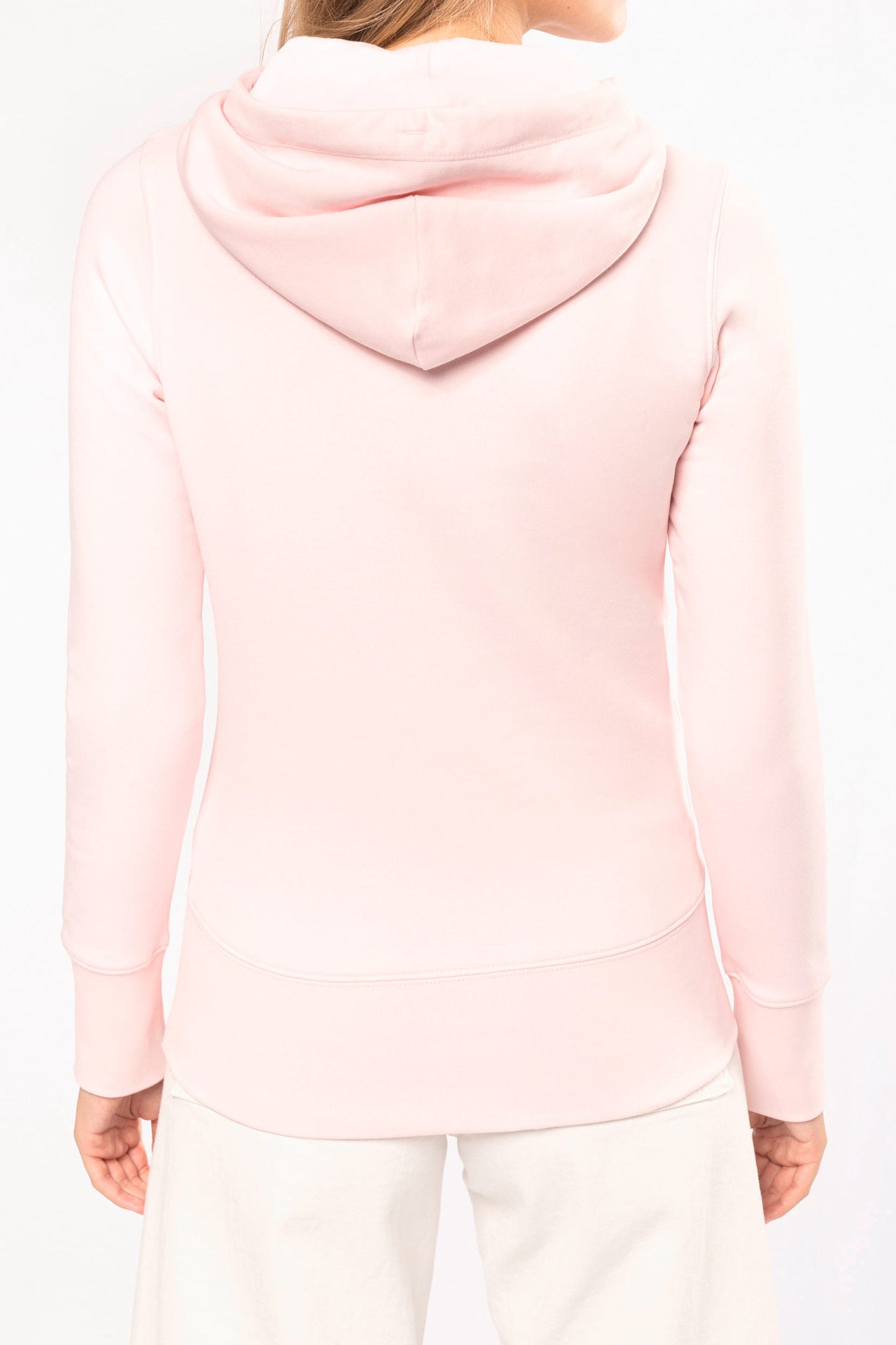 K4028C - Felpa eco-sostenibile donna con cappuccio