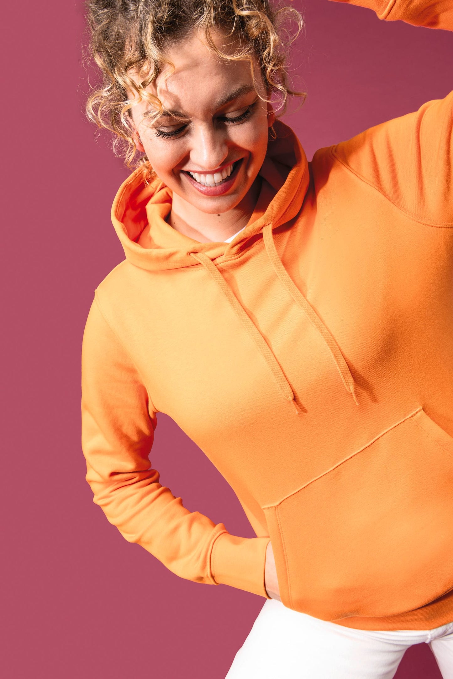 K4028 - Felpa eco-sostenibile donna con cappuccio