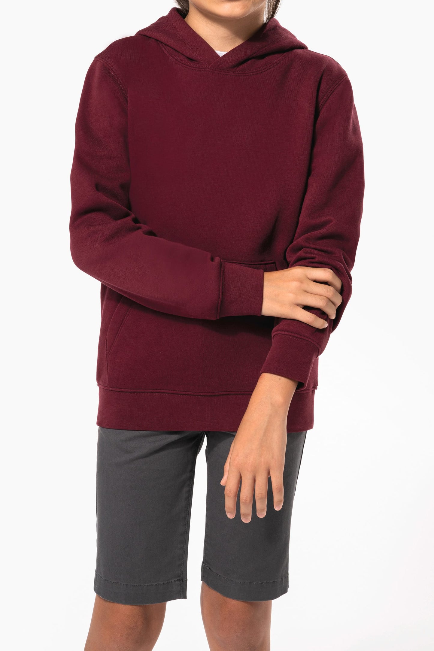 K4029 - Felpa ecosostenibile bambino con cappuccio